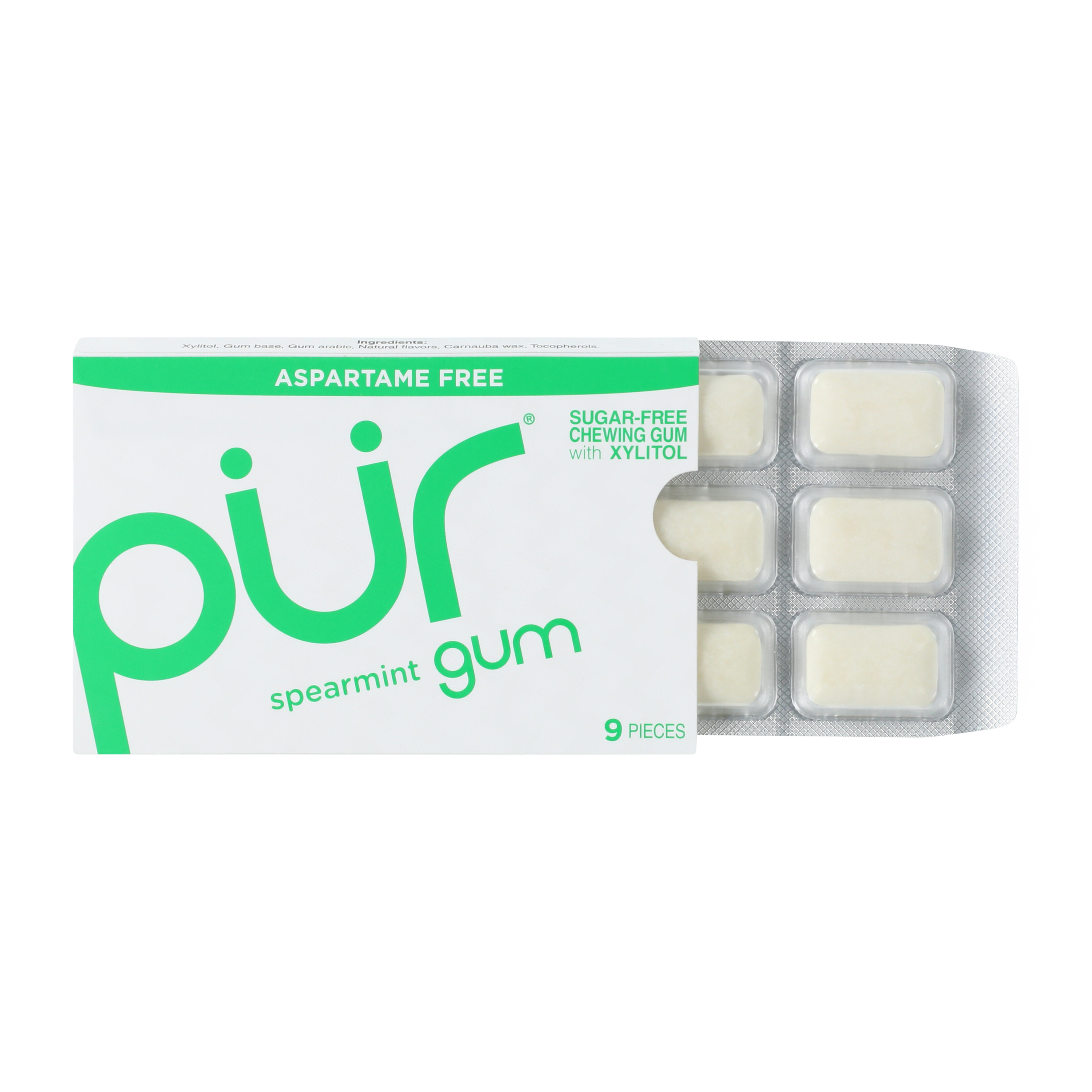 PUR® Spearmint Gum 9-Pack