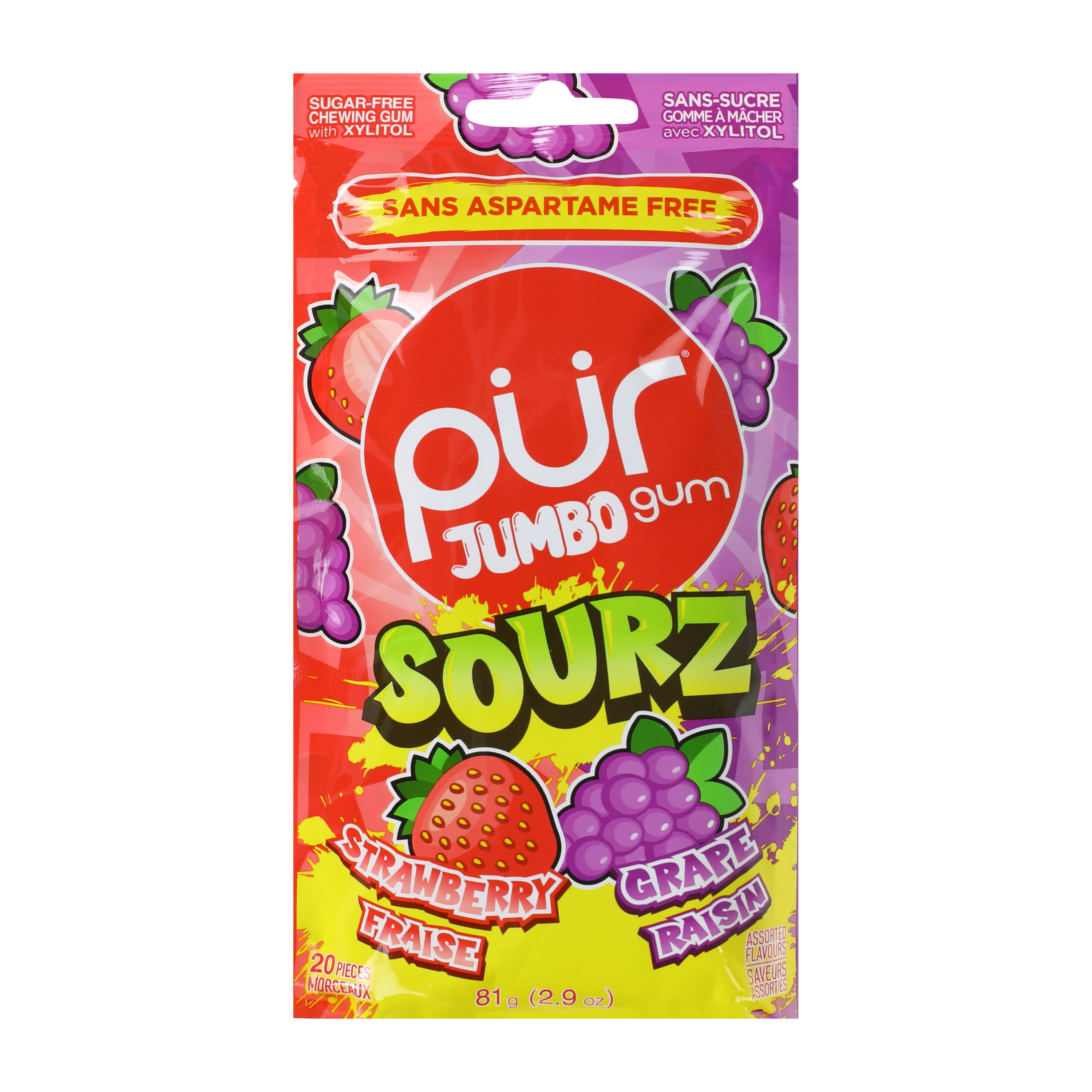PUR® Jumbo Gum Sourz 20-Pack