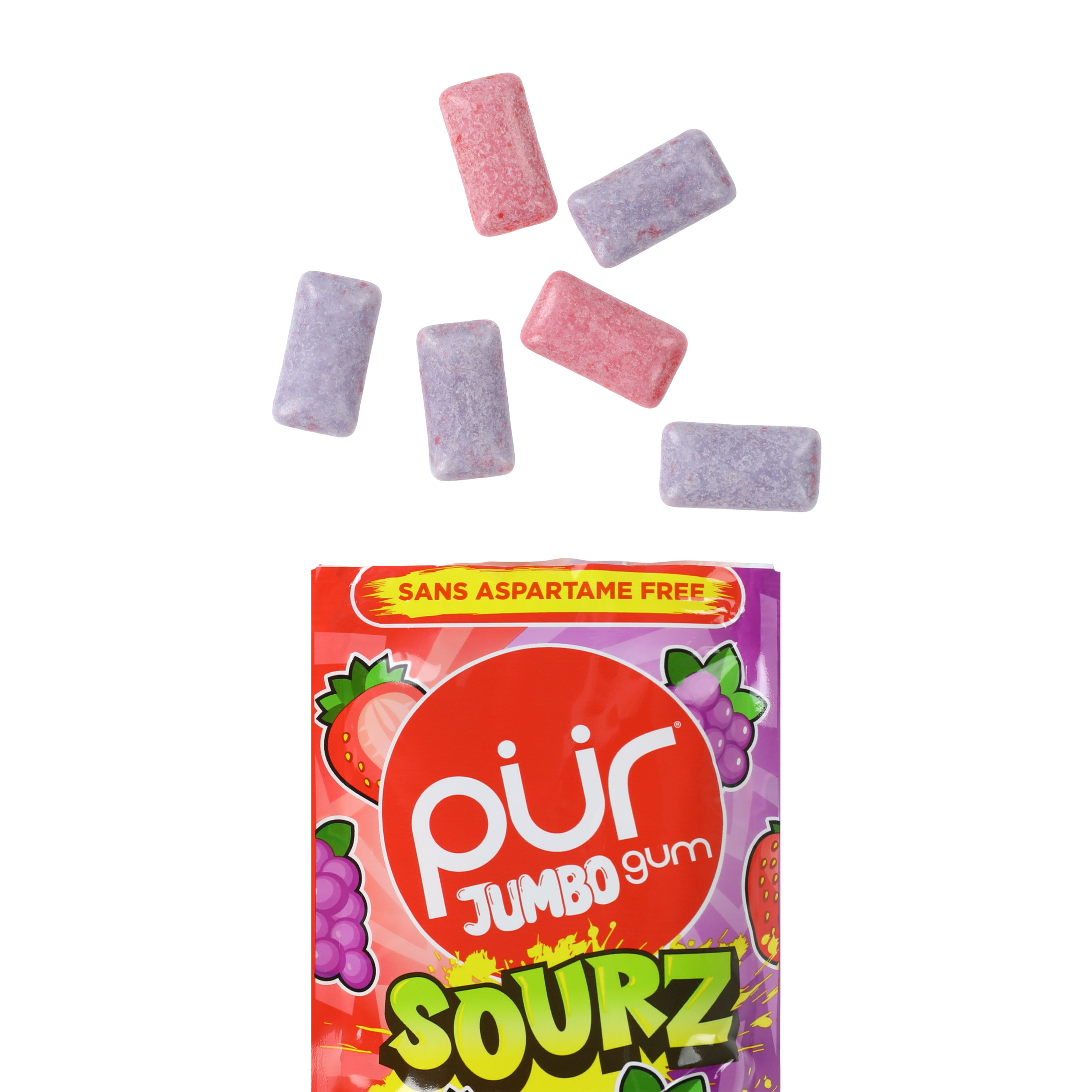 PUR® Jumbo Gum Sourz 20-Pack