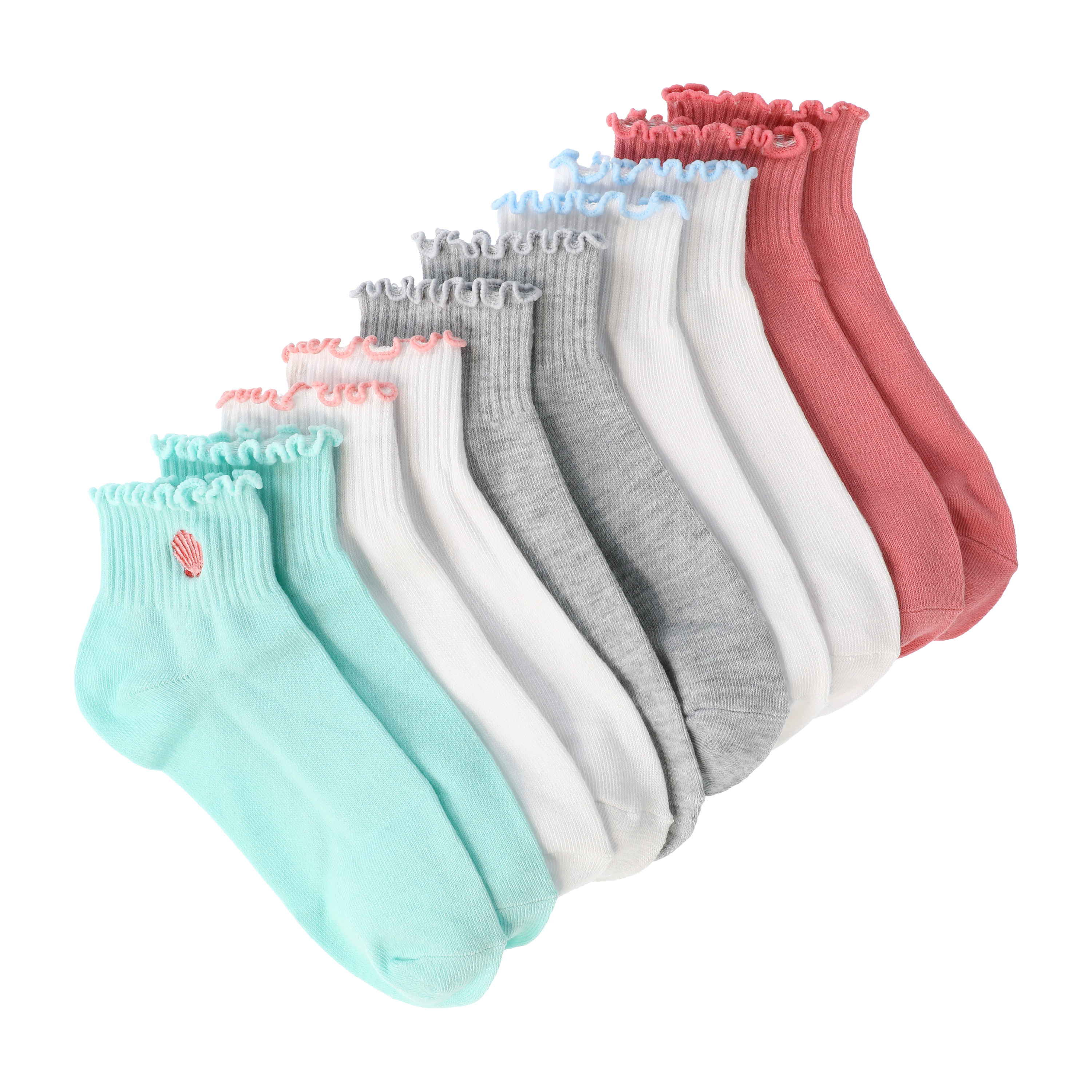 Juniors Cutie Quarters Socks 5-Pairs