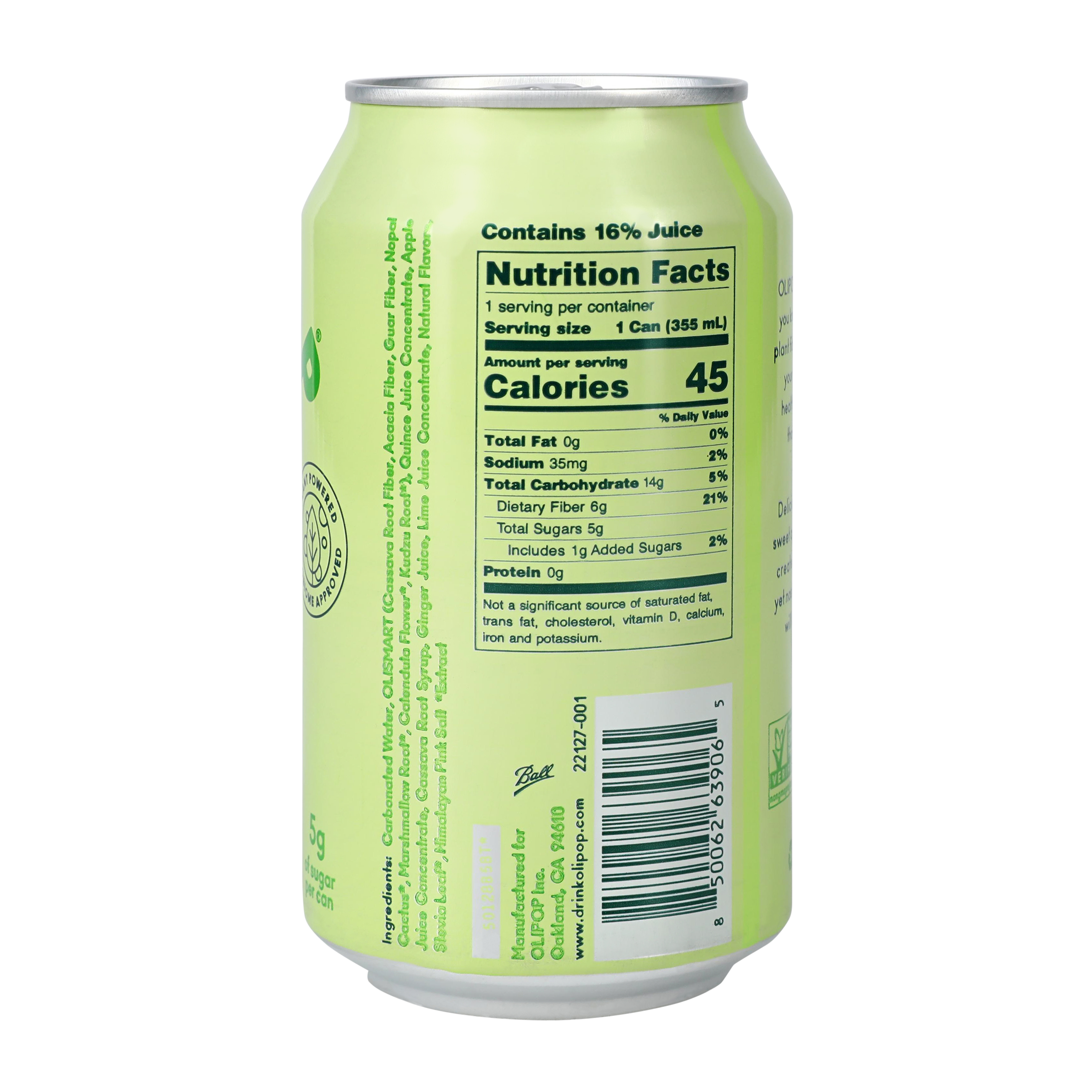 Olipop® Ginger Ale Soda 12oz