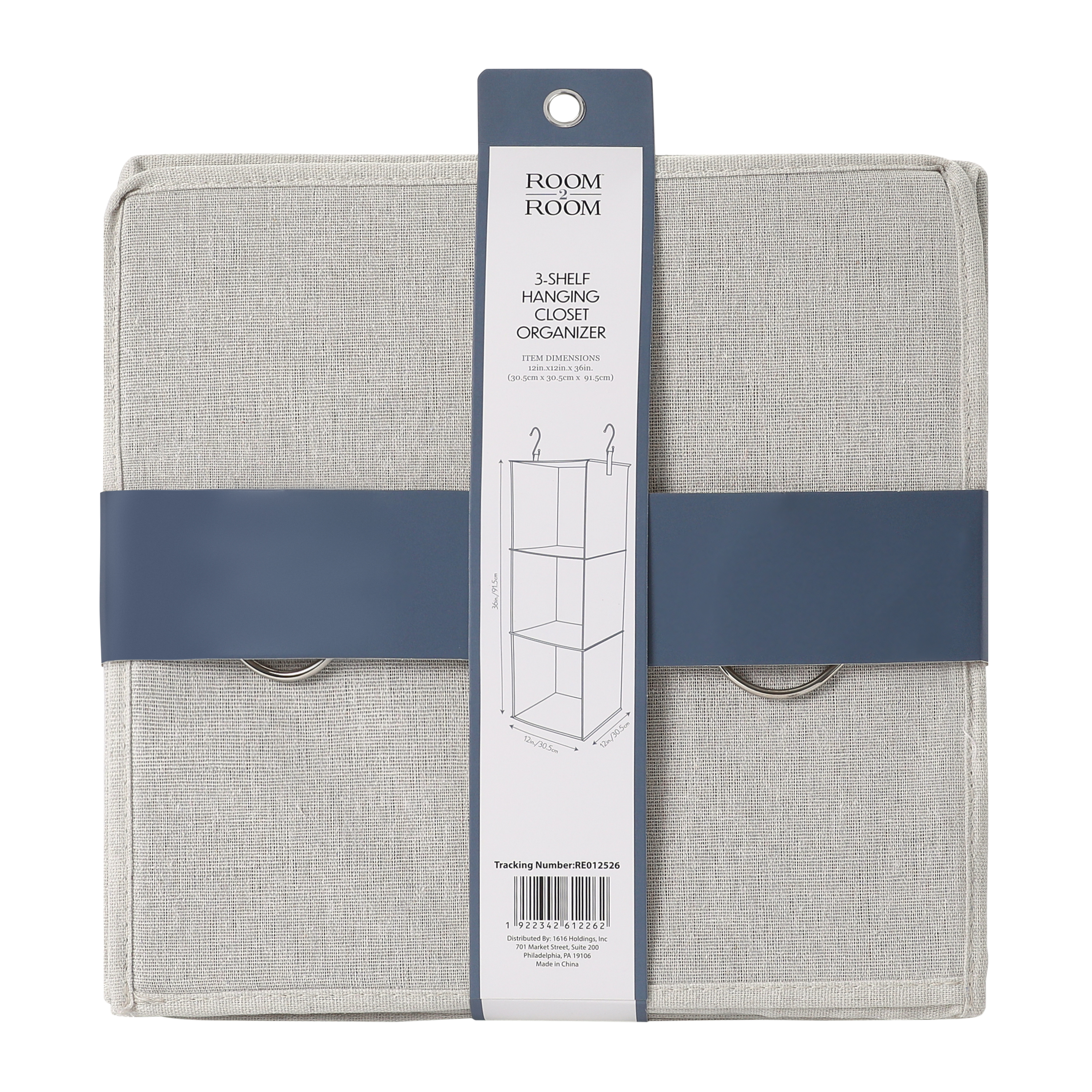 3-Shelf Hanging Closet Organizer