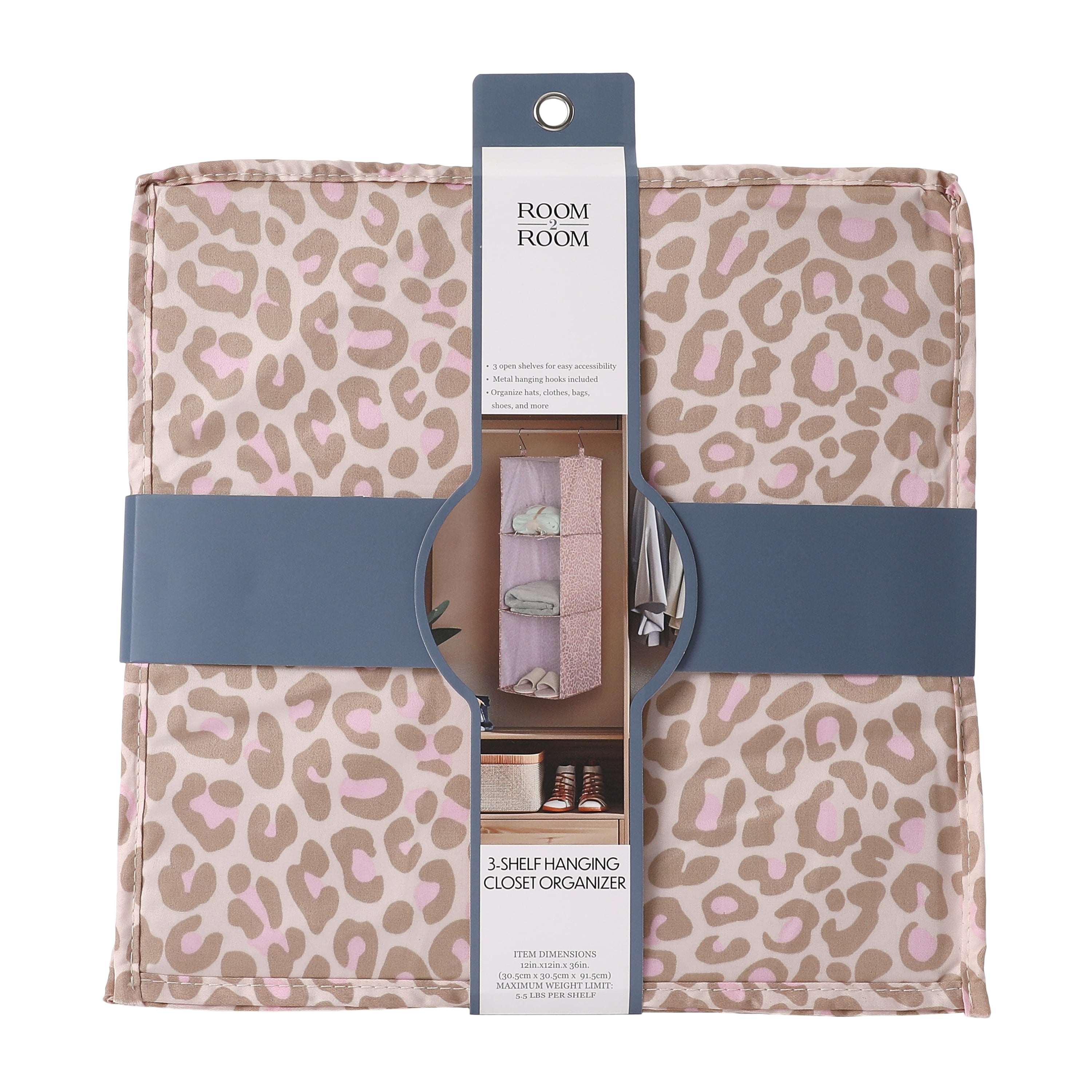 3-Shelf Hanging Closet Organizer