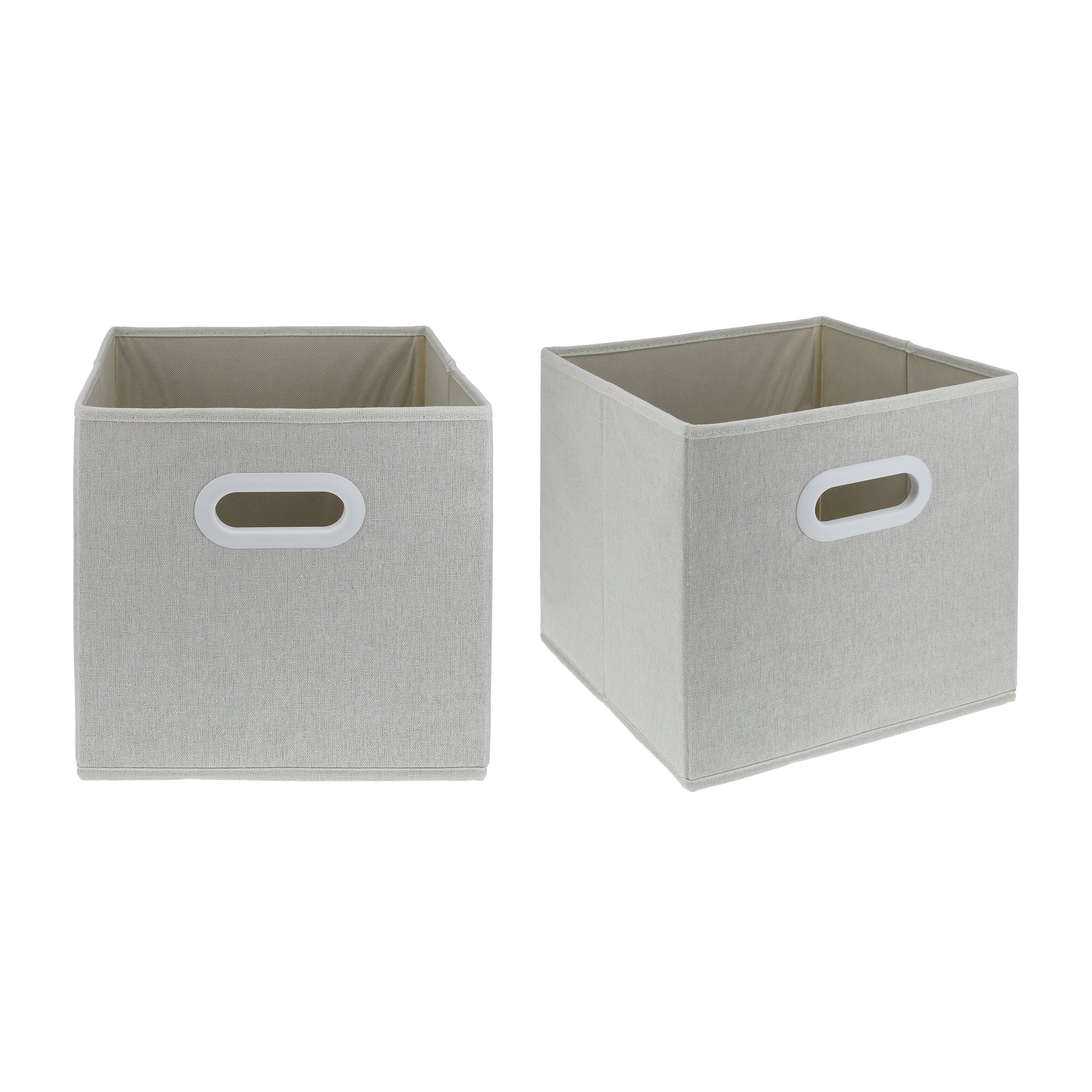 Linen Cube Storage Bins 2-Pack
