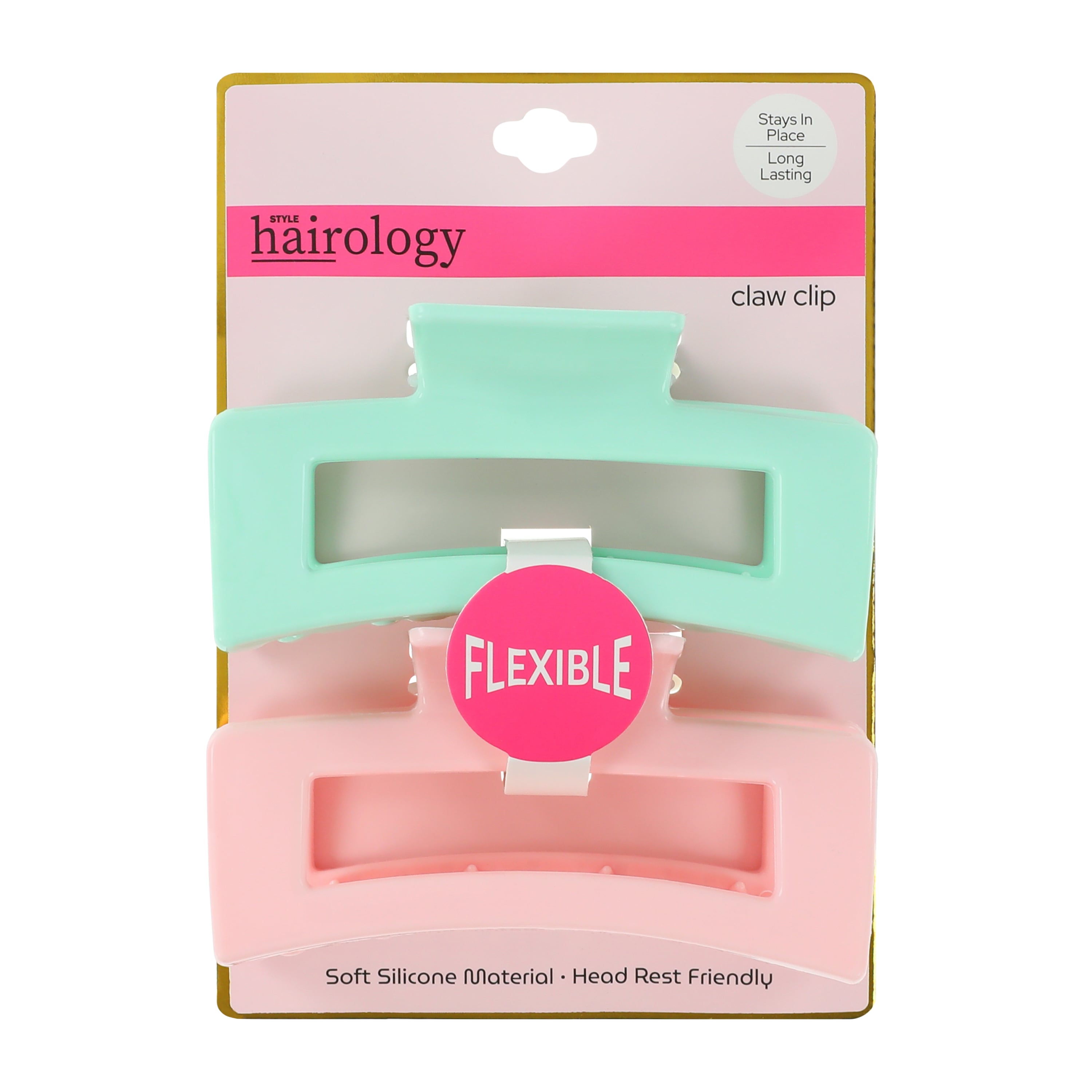 Ganchos de Pelo Silicona Suave Hairology - Paquete de 2 2