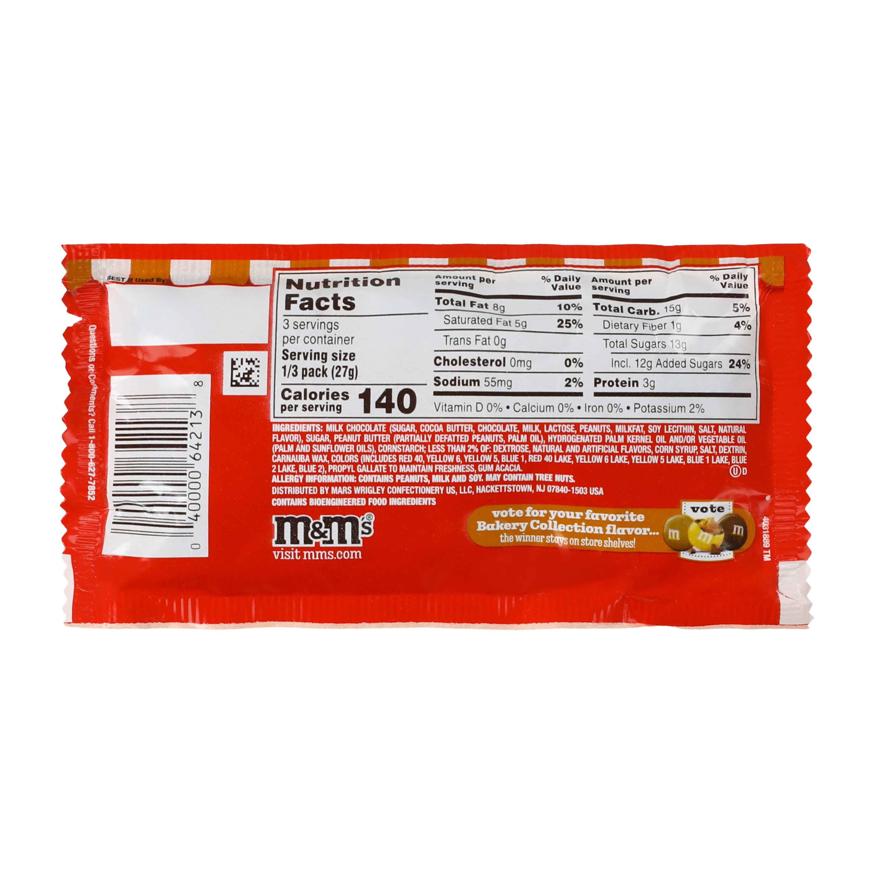 M&M's® Peanut Butter Cinnamon Roll Candies 3.2oz