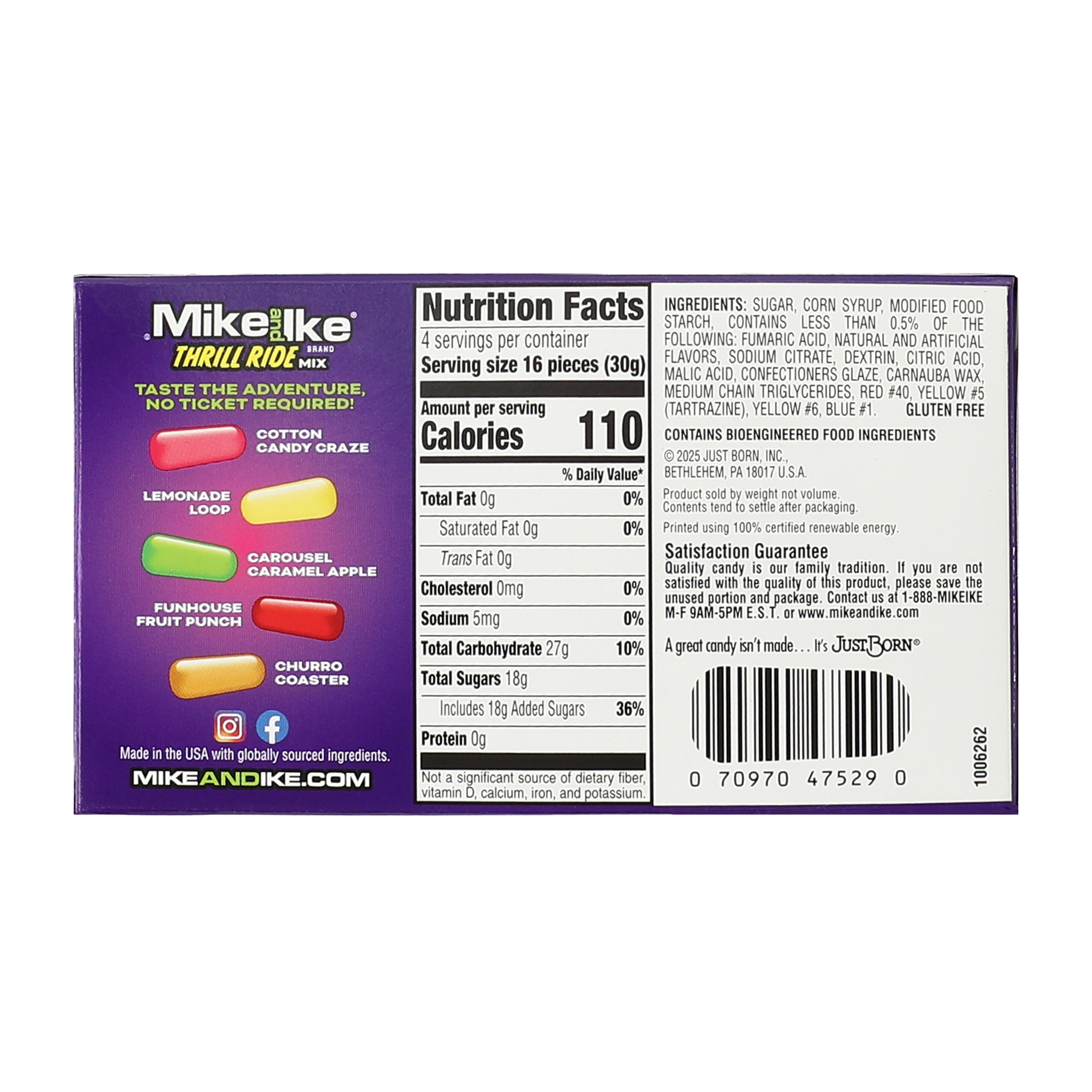 Mike And Ike® Thrill Ride Mix Candies 4.2oz