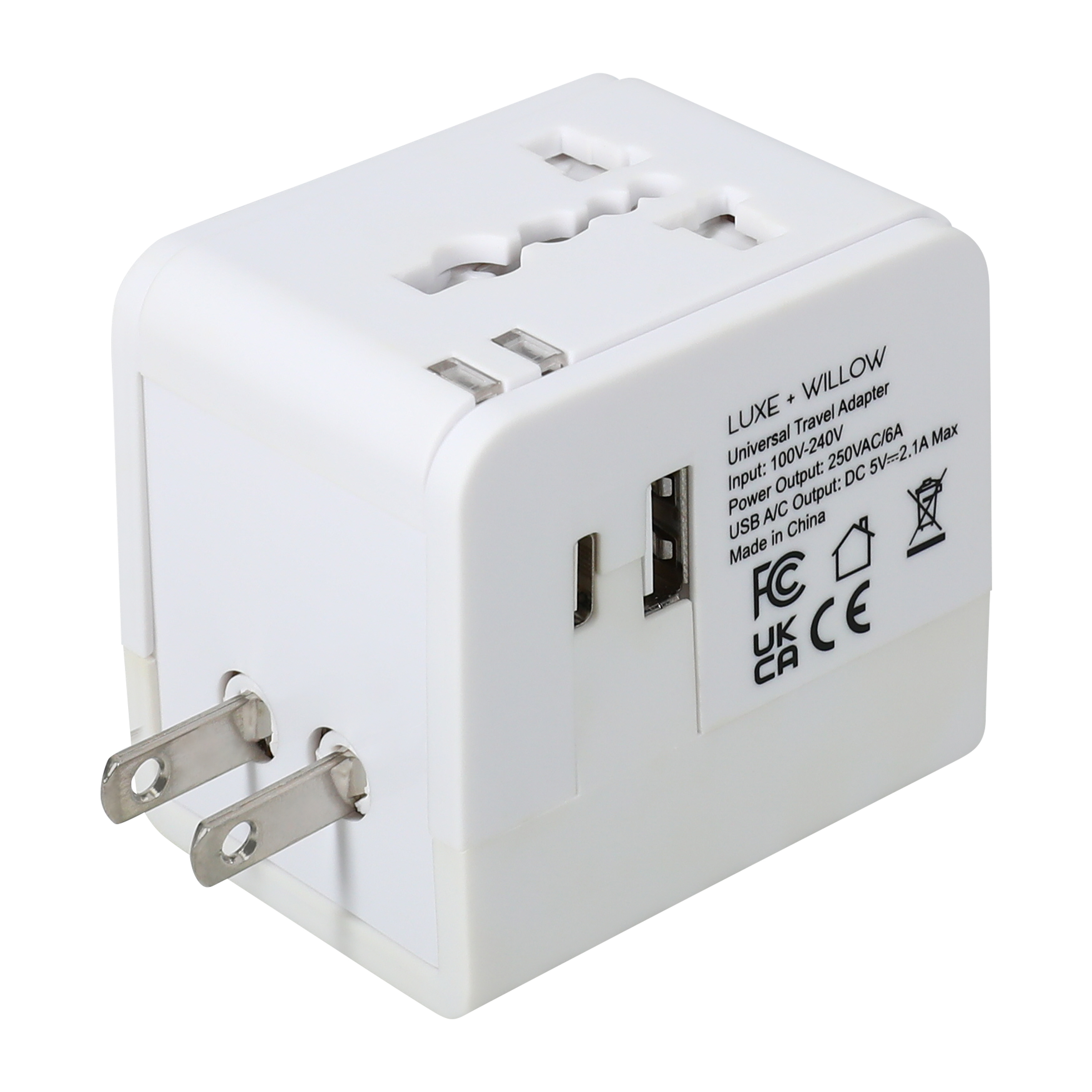Travel Adapter With Portable Case