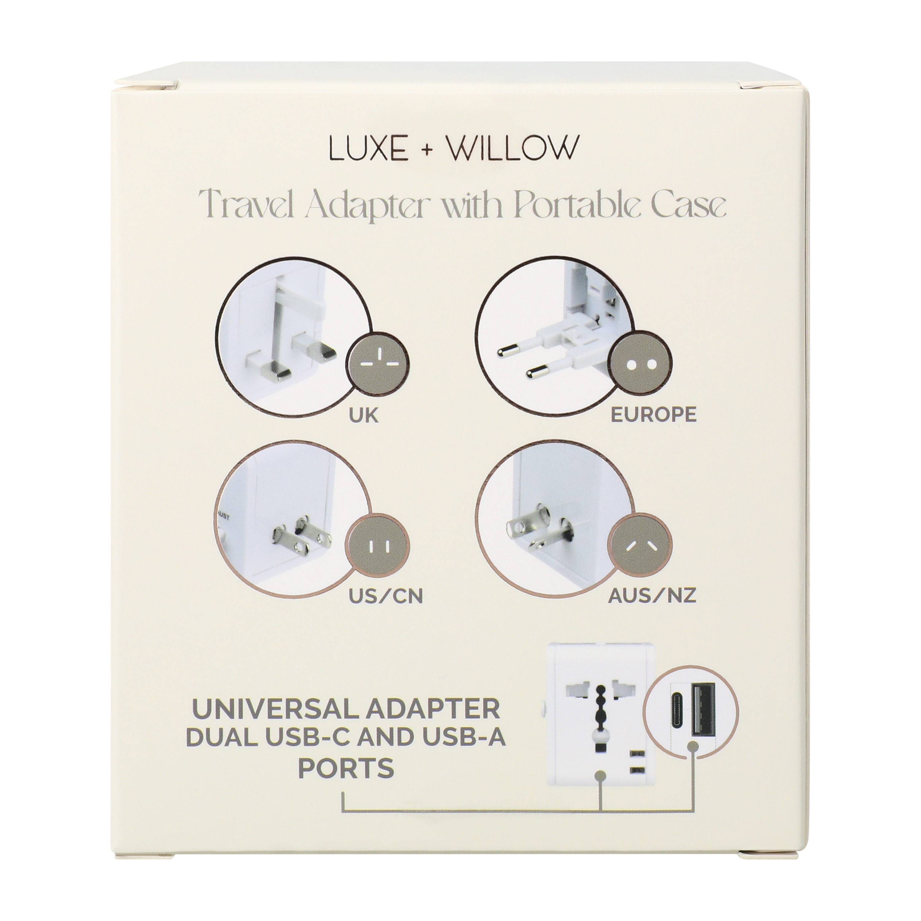 Travel Adapter With Portable Case