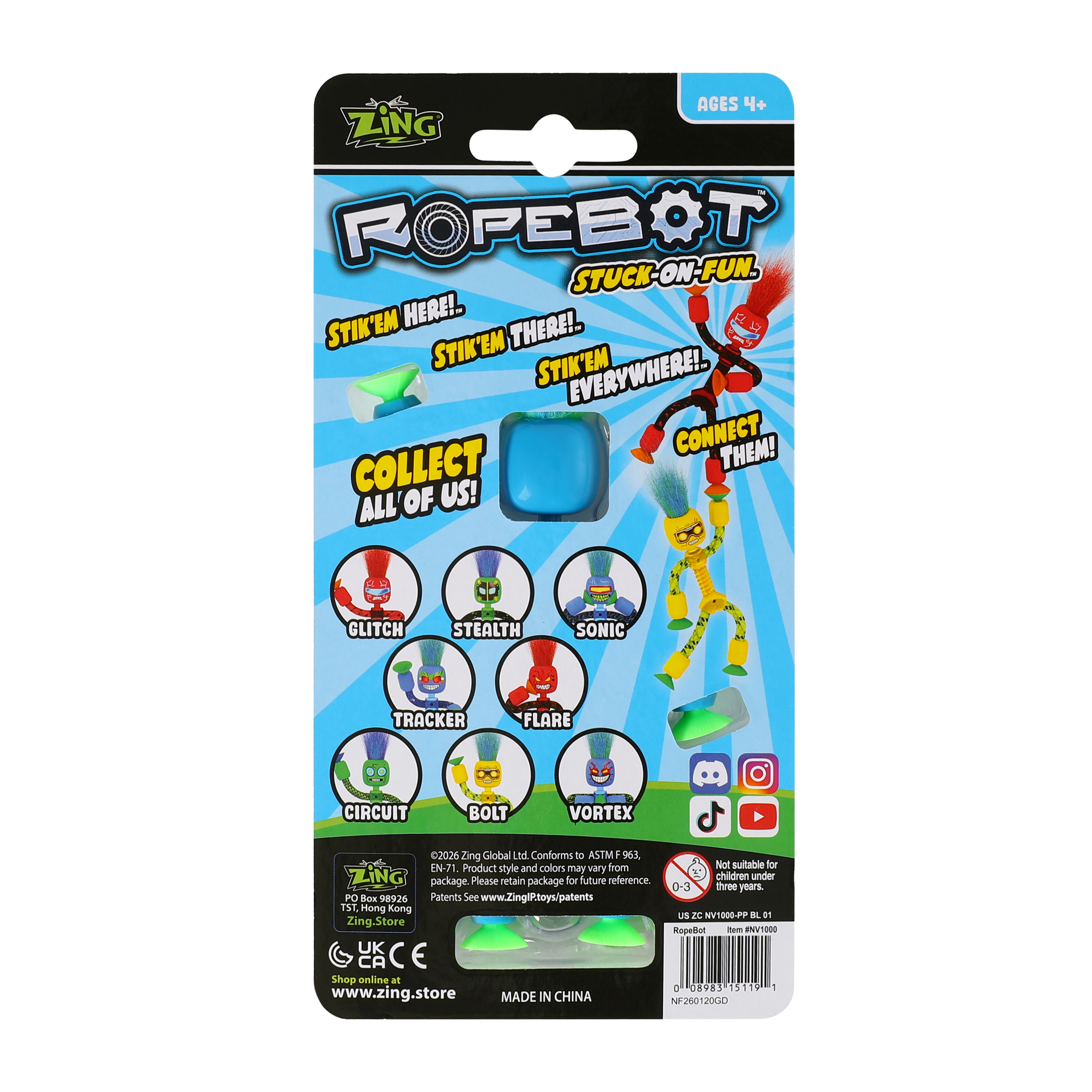 Zing™ Ropebot Toy (Styles May Vary)