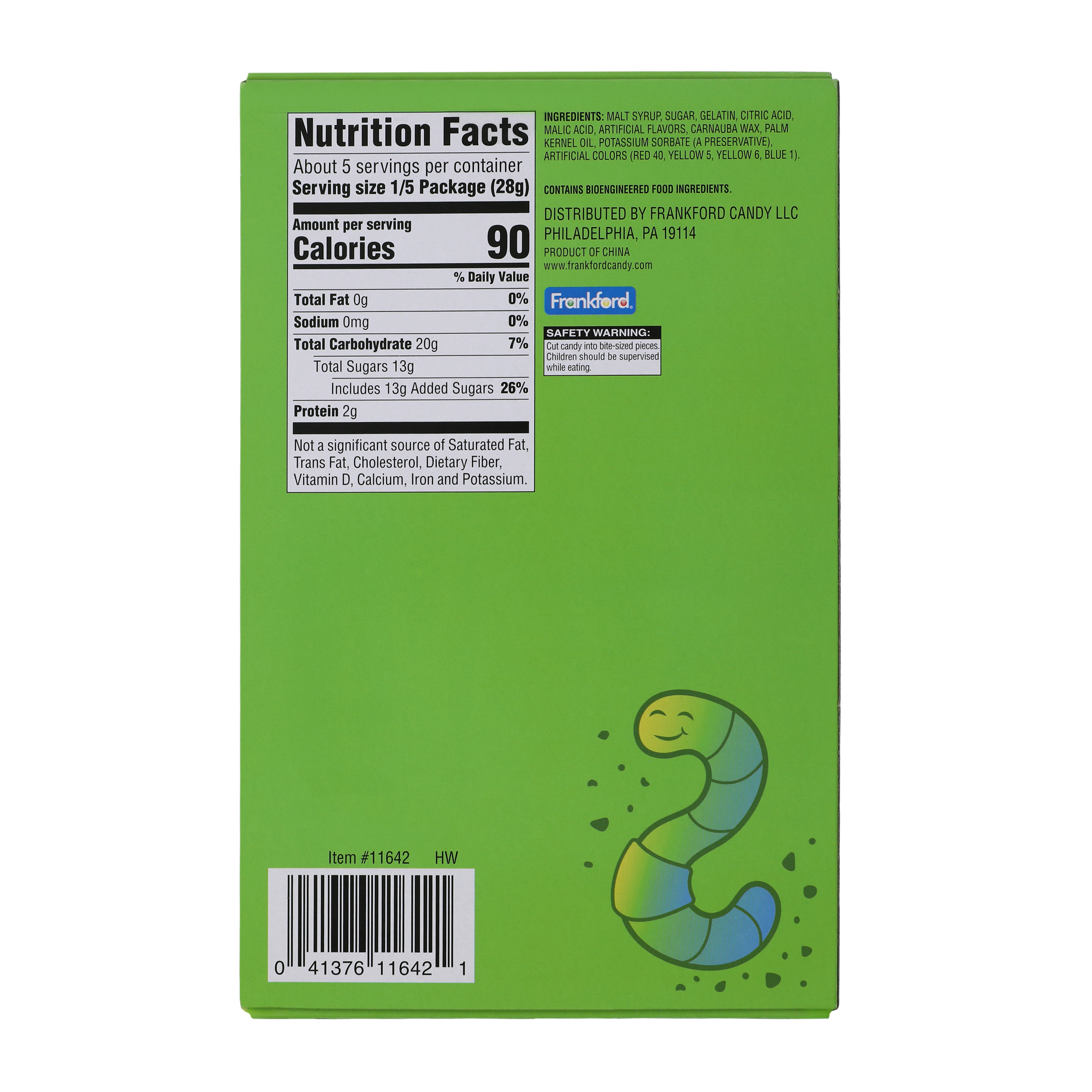Gummy Worm Gummy Candy 5.3oz