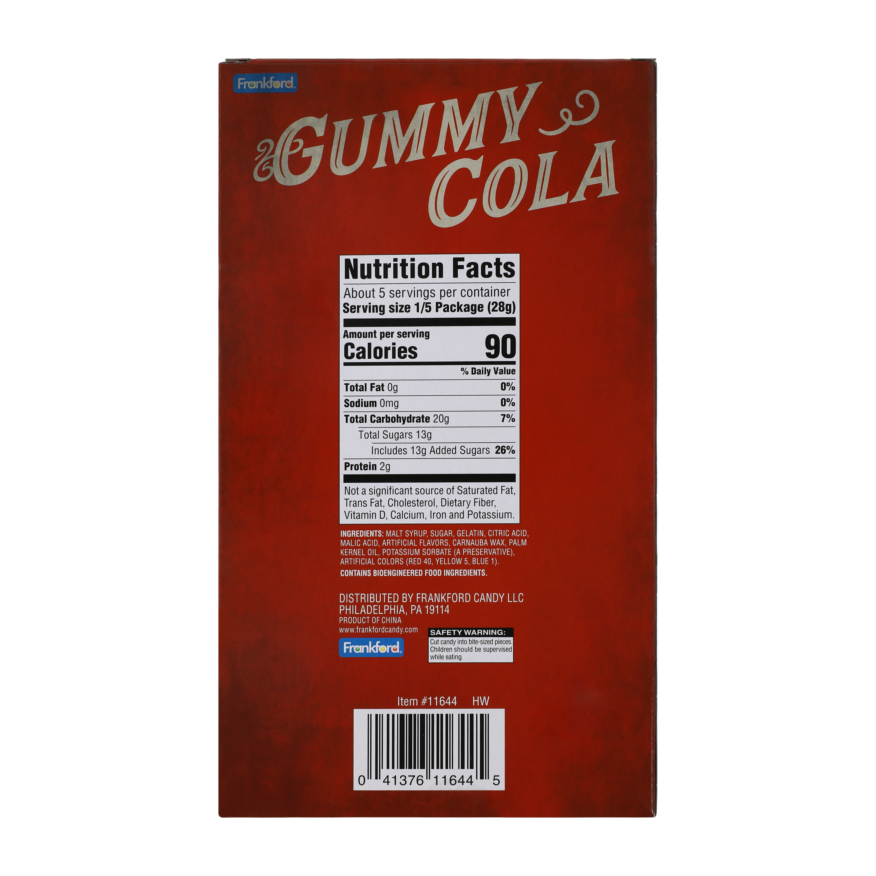 Gummy Cola Candy 5.3oz
