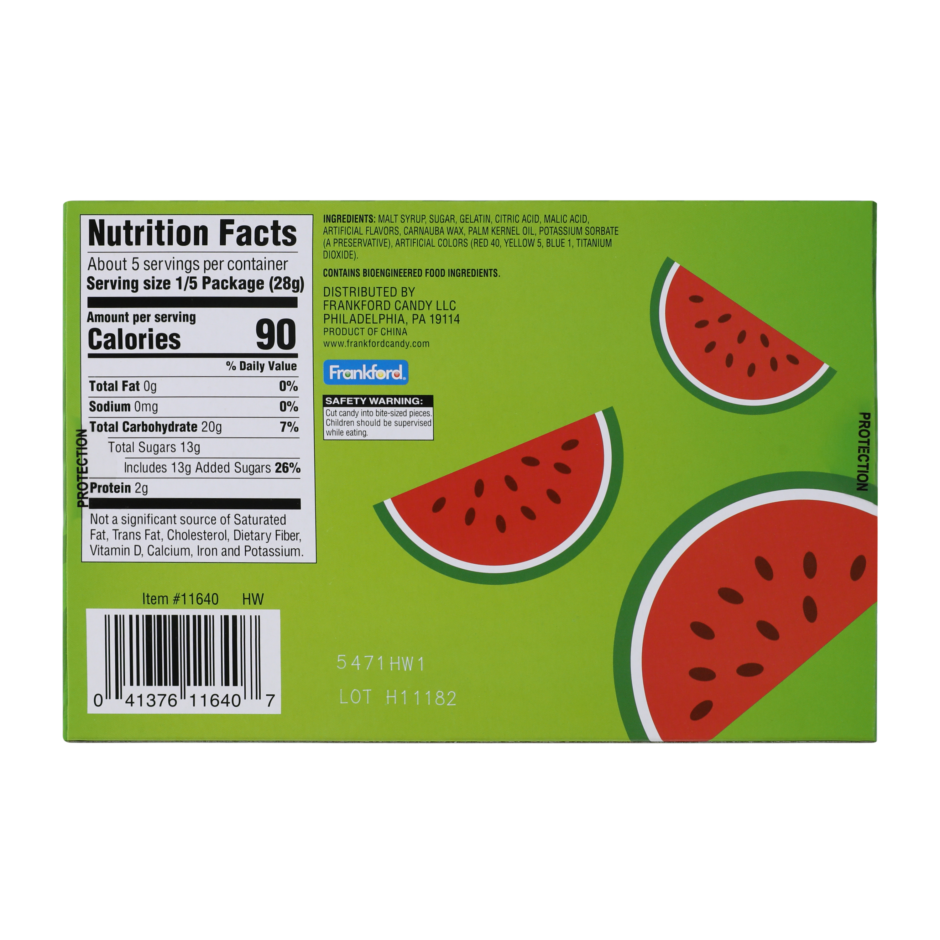 Gummy Watermelon Gummy Candy 5.3oz