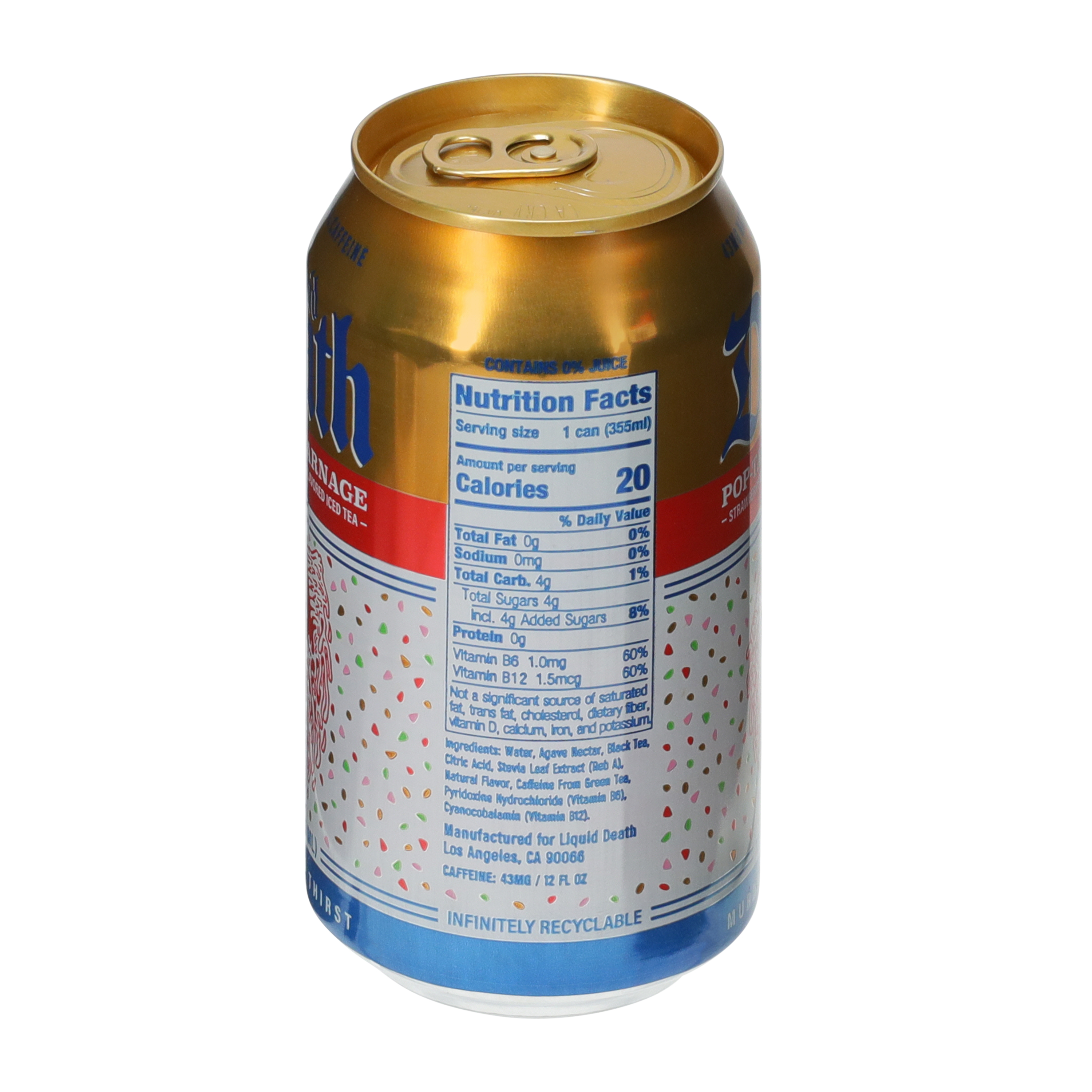 Liquid Death Pop-Tarts™ Carnage Flavored Iced Tea 12oz