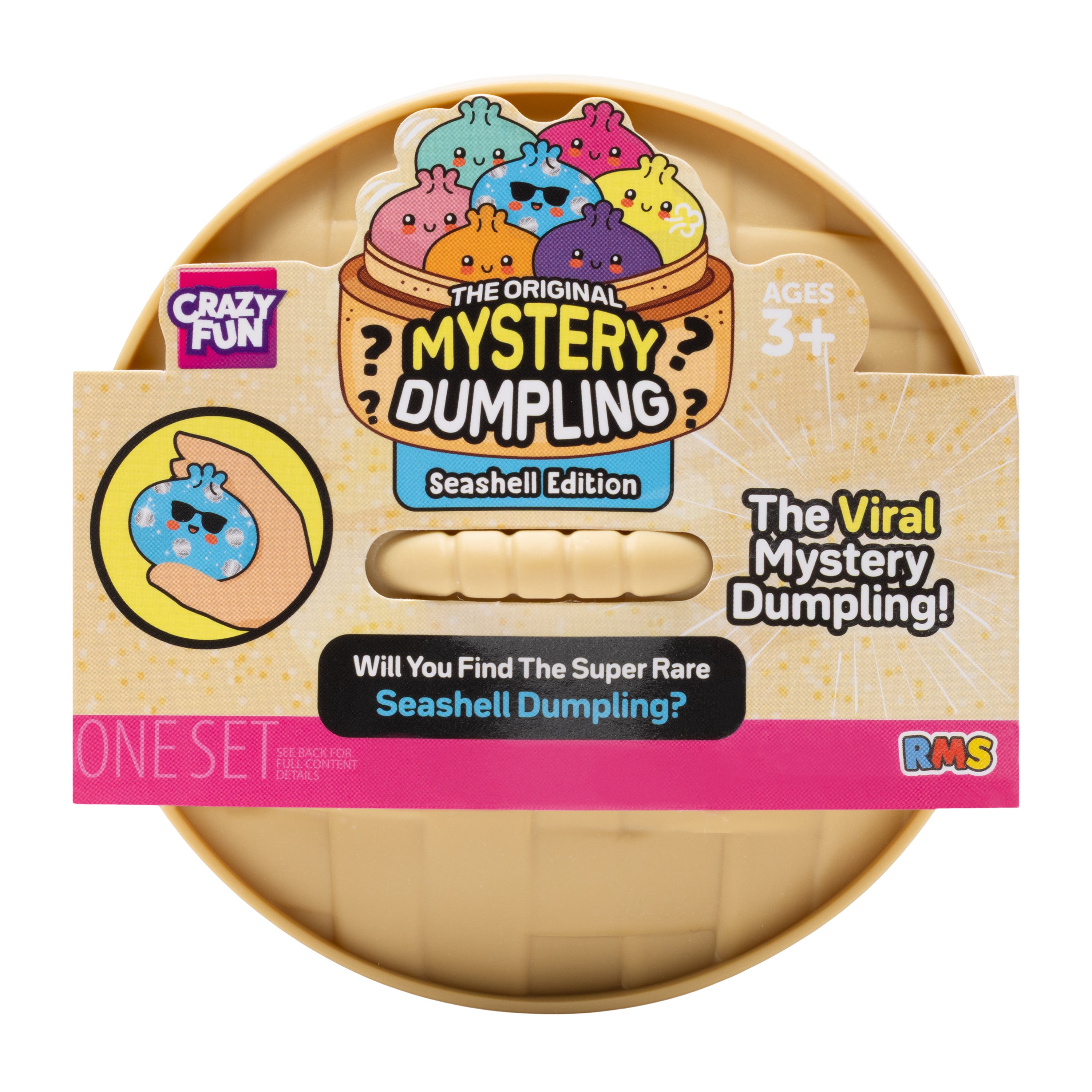 Crazy Fun® Mystery Seashell Squishy Bun Set