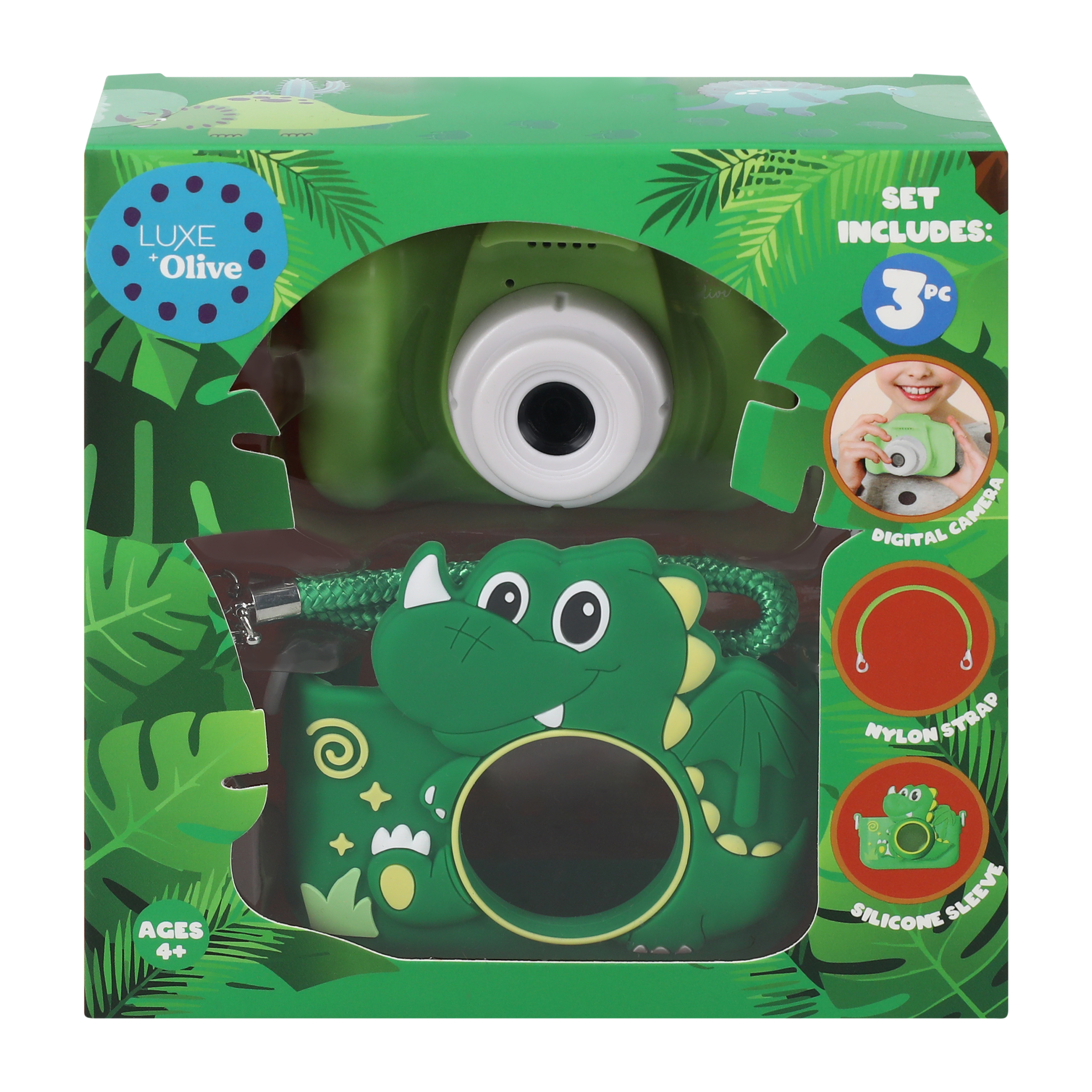 Luxe + Olive Dino Digital Camera Set