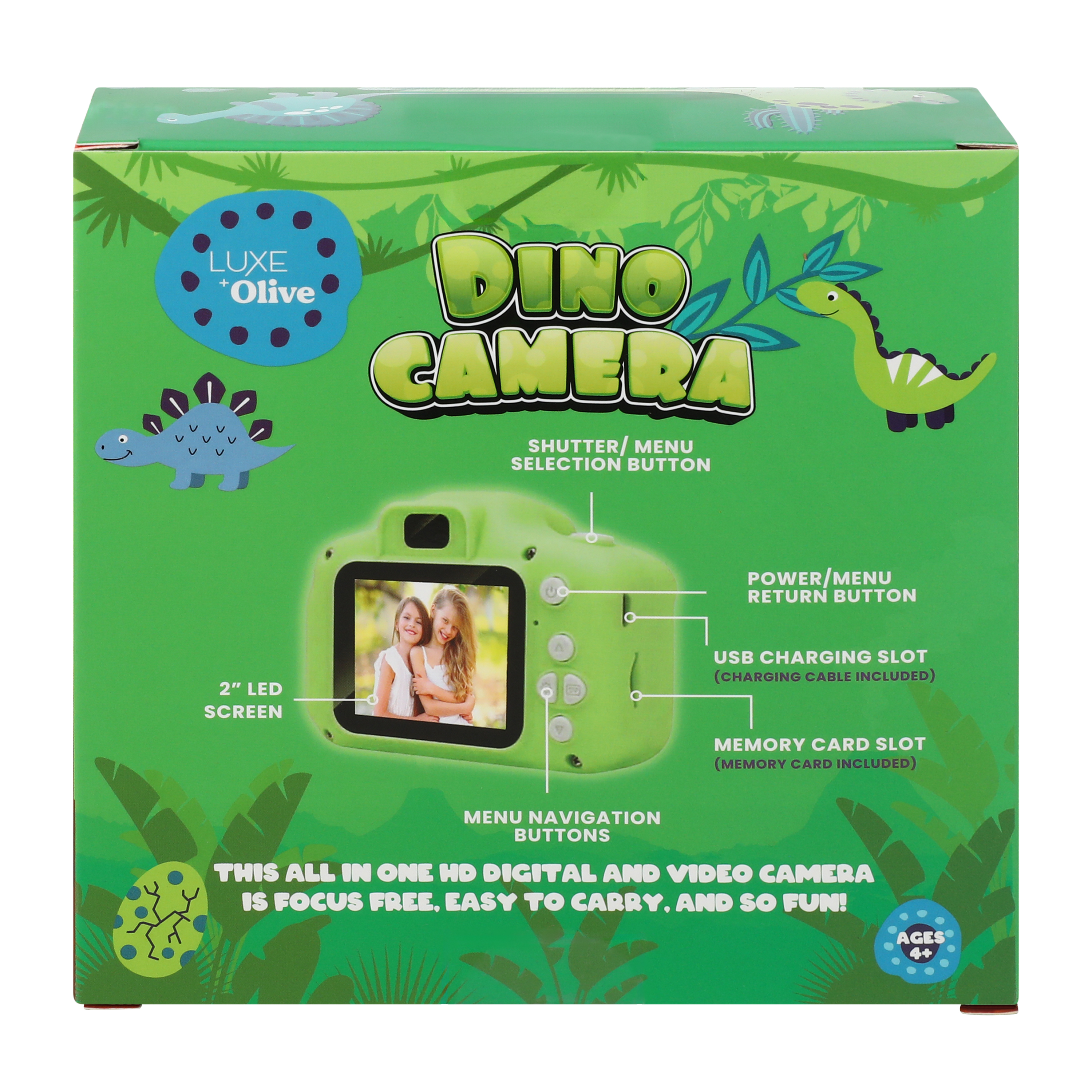 Luxe + Olive Dino Digital Camera Set