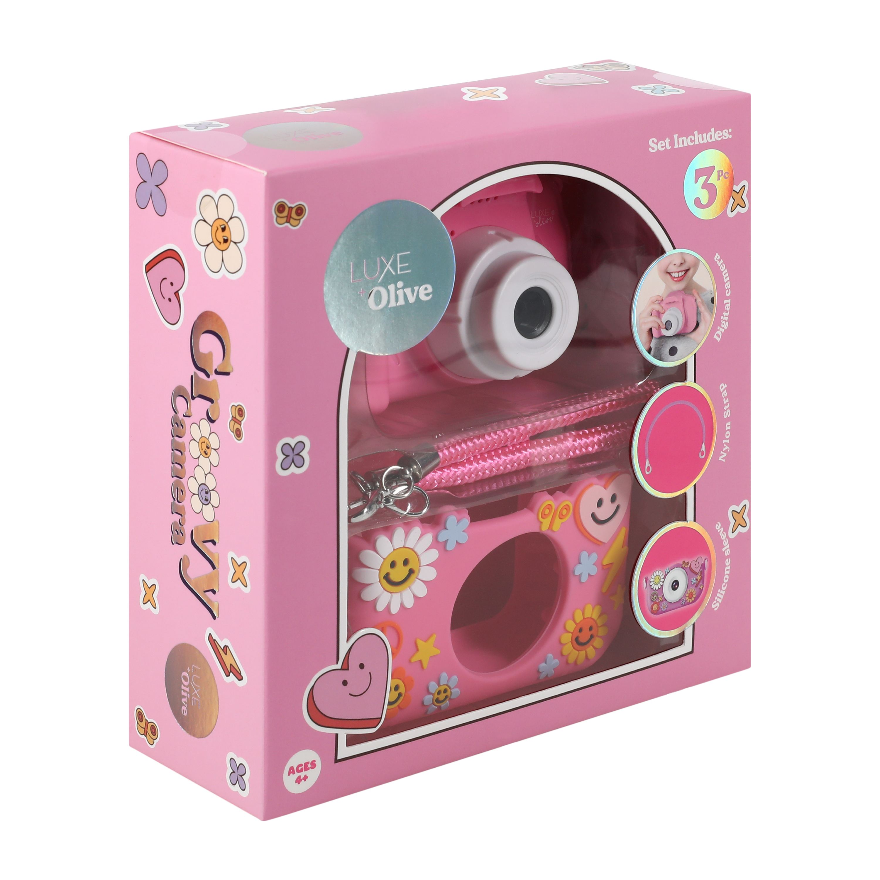 Luxe + Olive Pink Digital Camera Set