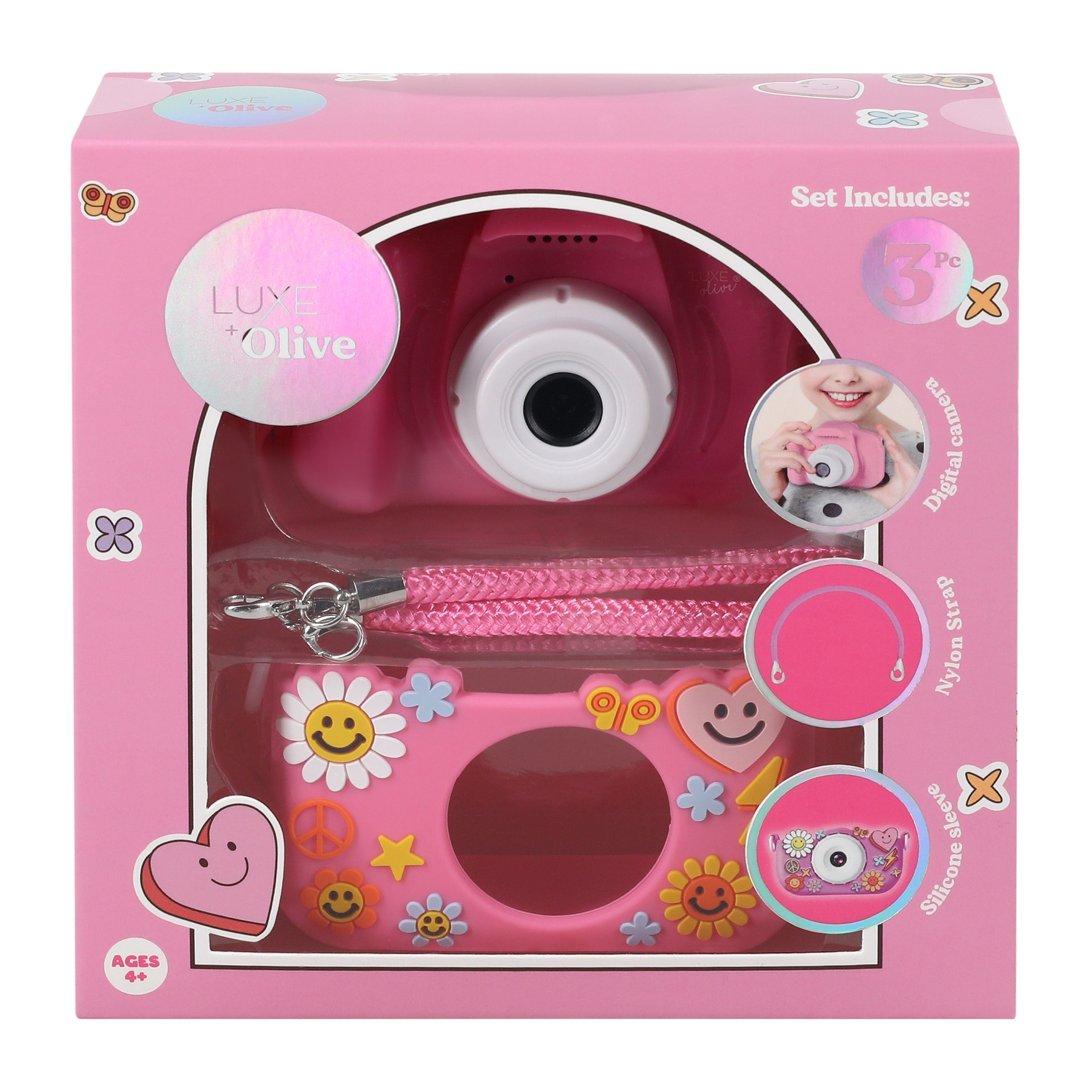 Luxe + Olive Pink Digital Camera Set