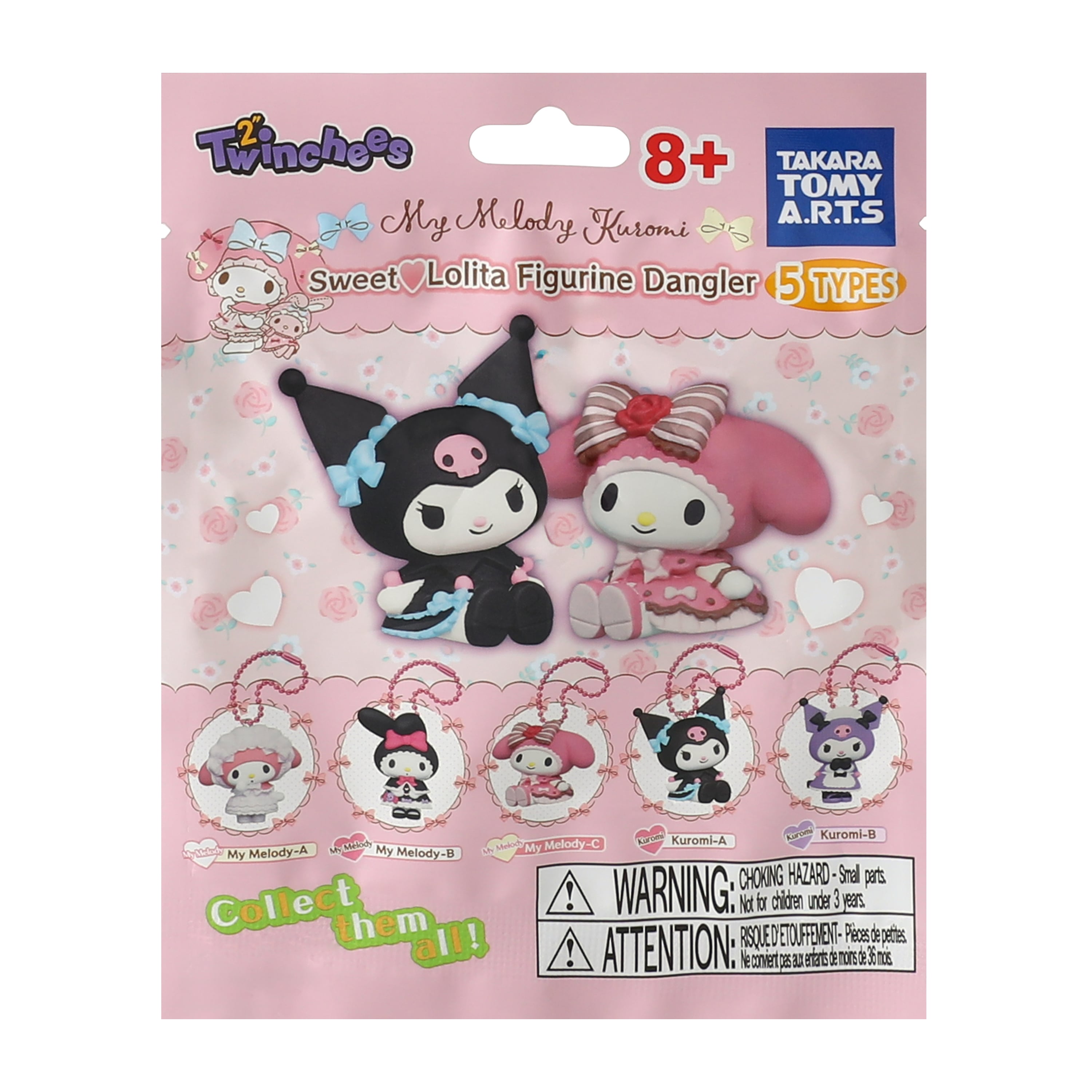 Twinchees My Melody x Kuromi Sweet Lolita Figurine Dangler (Styles May Vary)