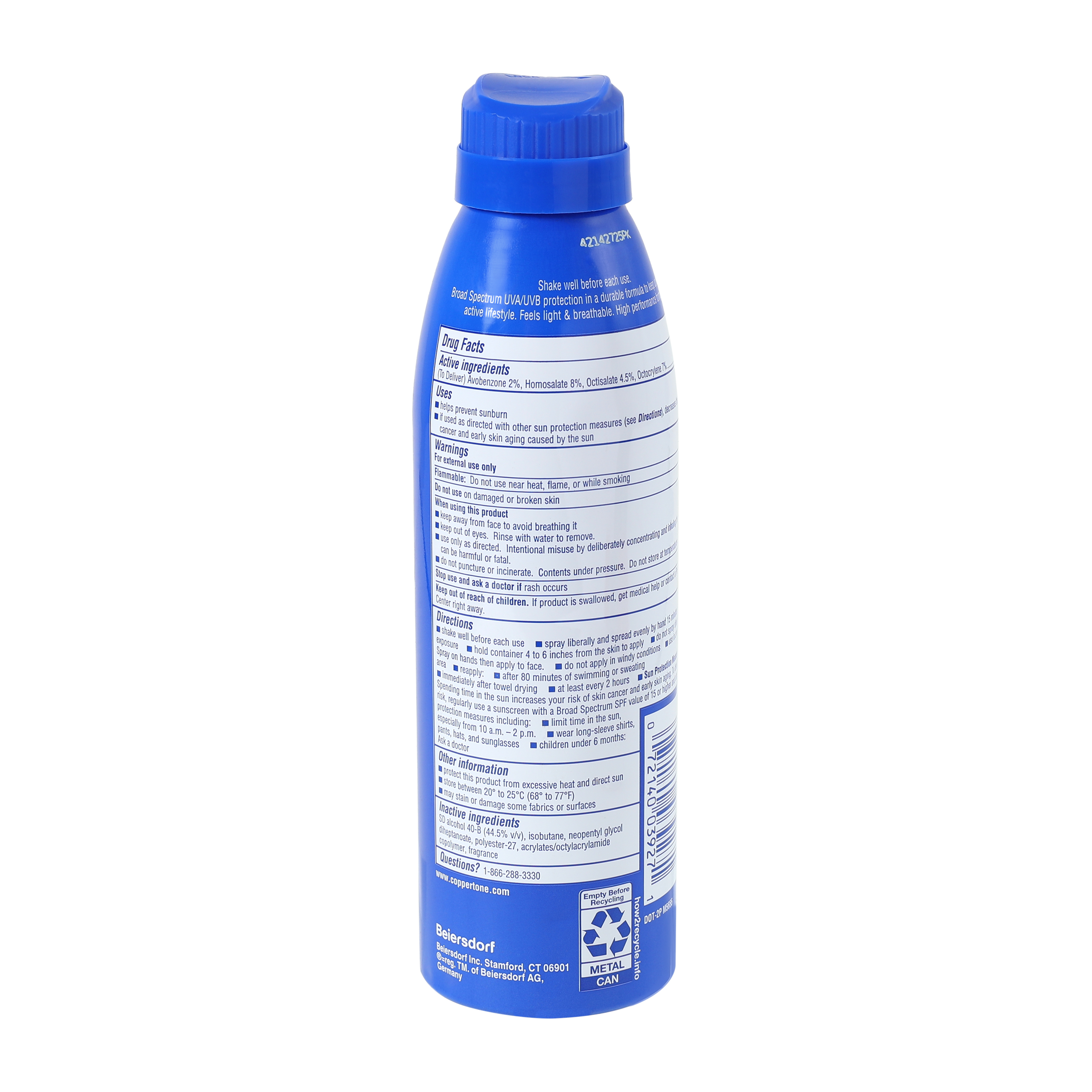 Coppertone® Sport SPF30 4-In-1 Sunscreen Spray 5.5oz