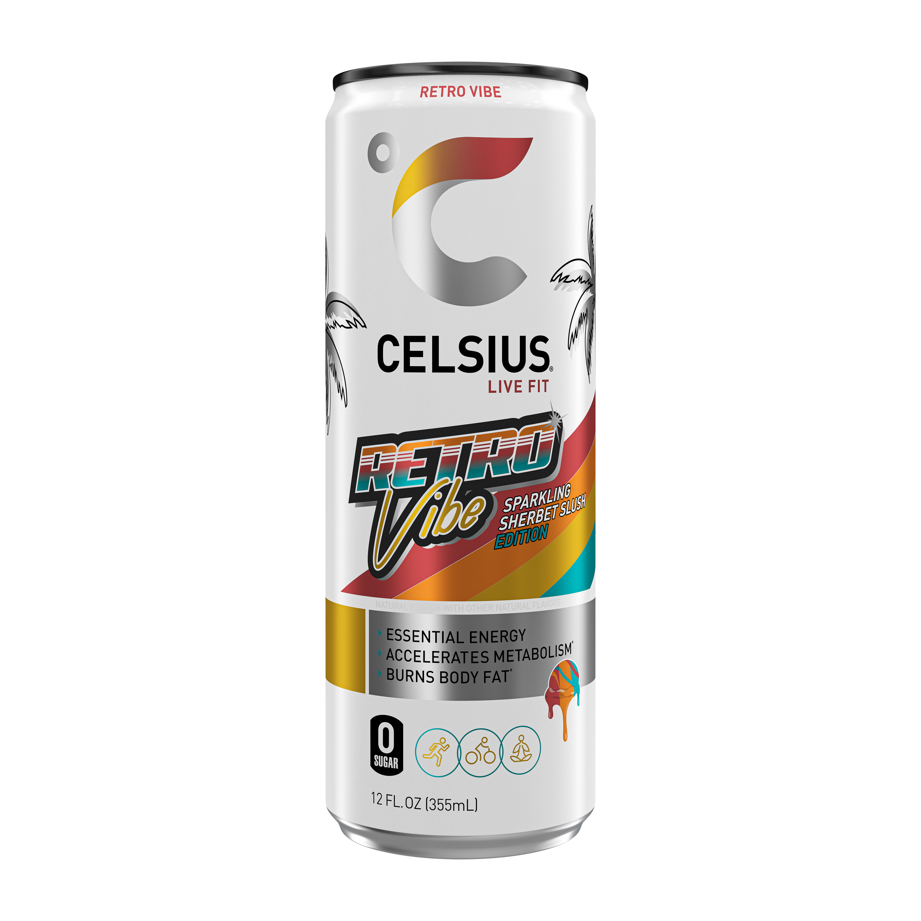 Celsius® Retro Vibe Energy Drink 12oz