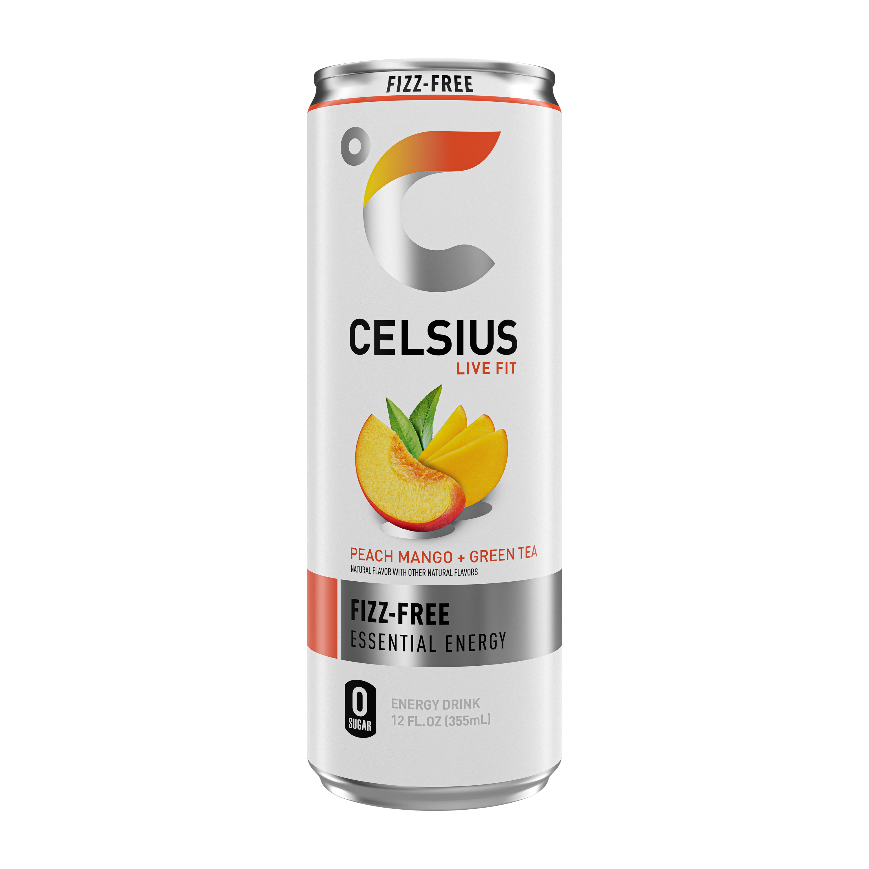 Celsius® Peach Mango + Green Tea Energy Drink 12oz