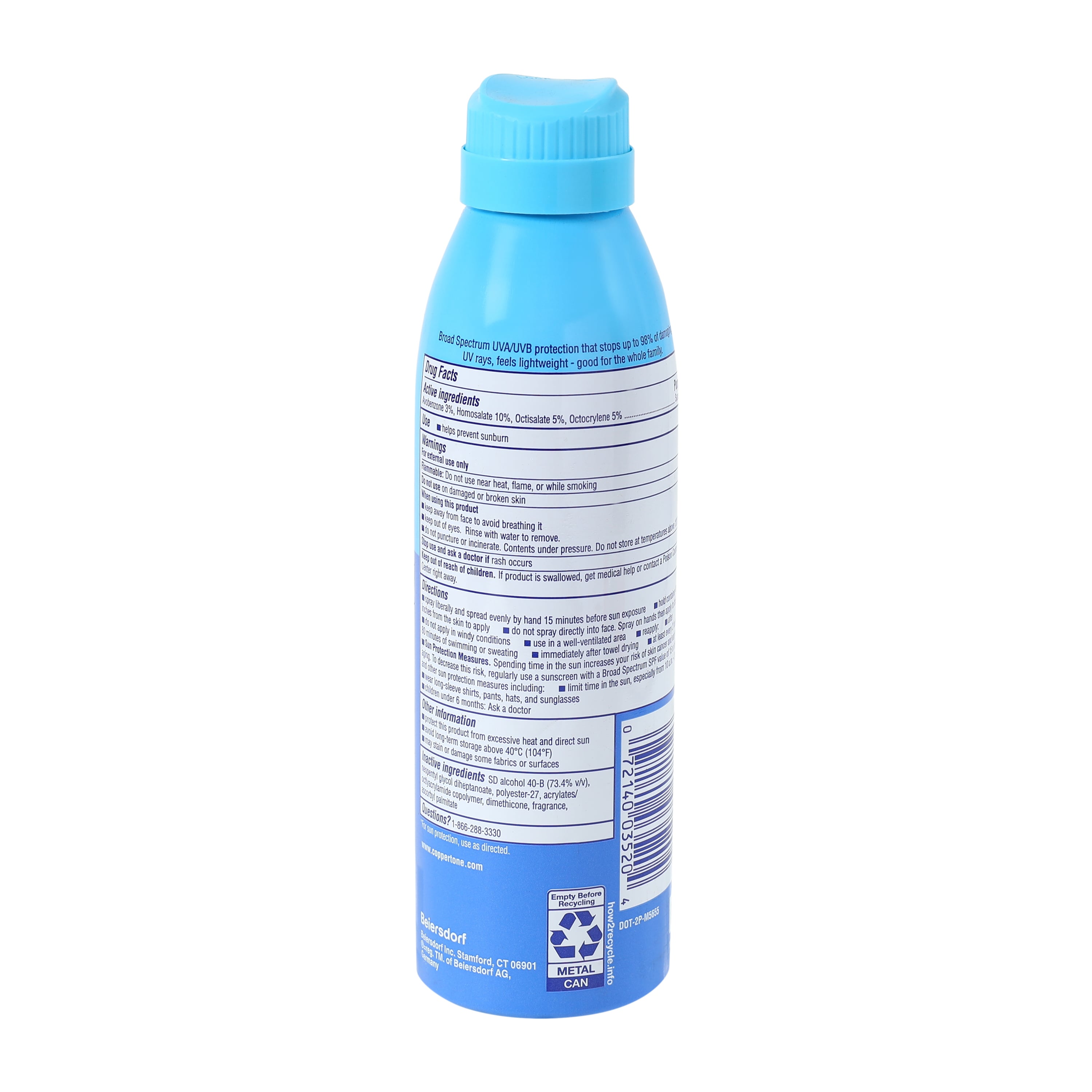Coppertone® Complete SPF50 Sunscreen Spray 5.5oz