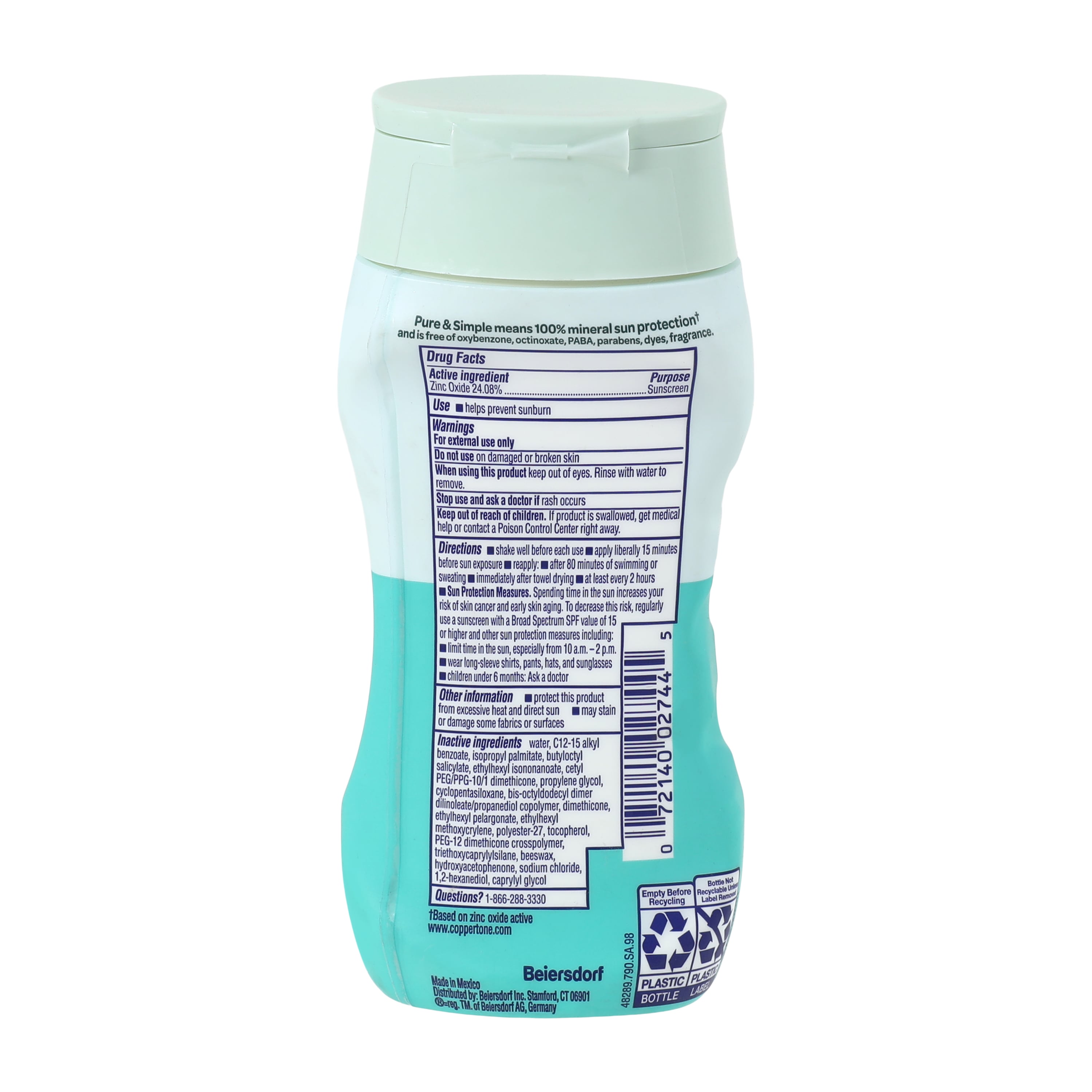 Coppertone® Kids Pure & Simple SPF50 Sunscreen 6oz