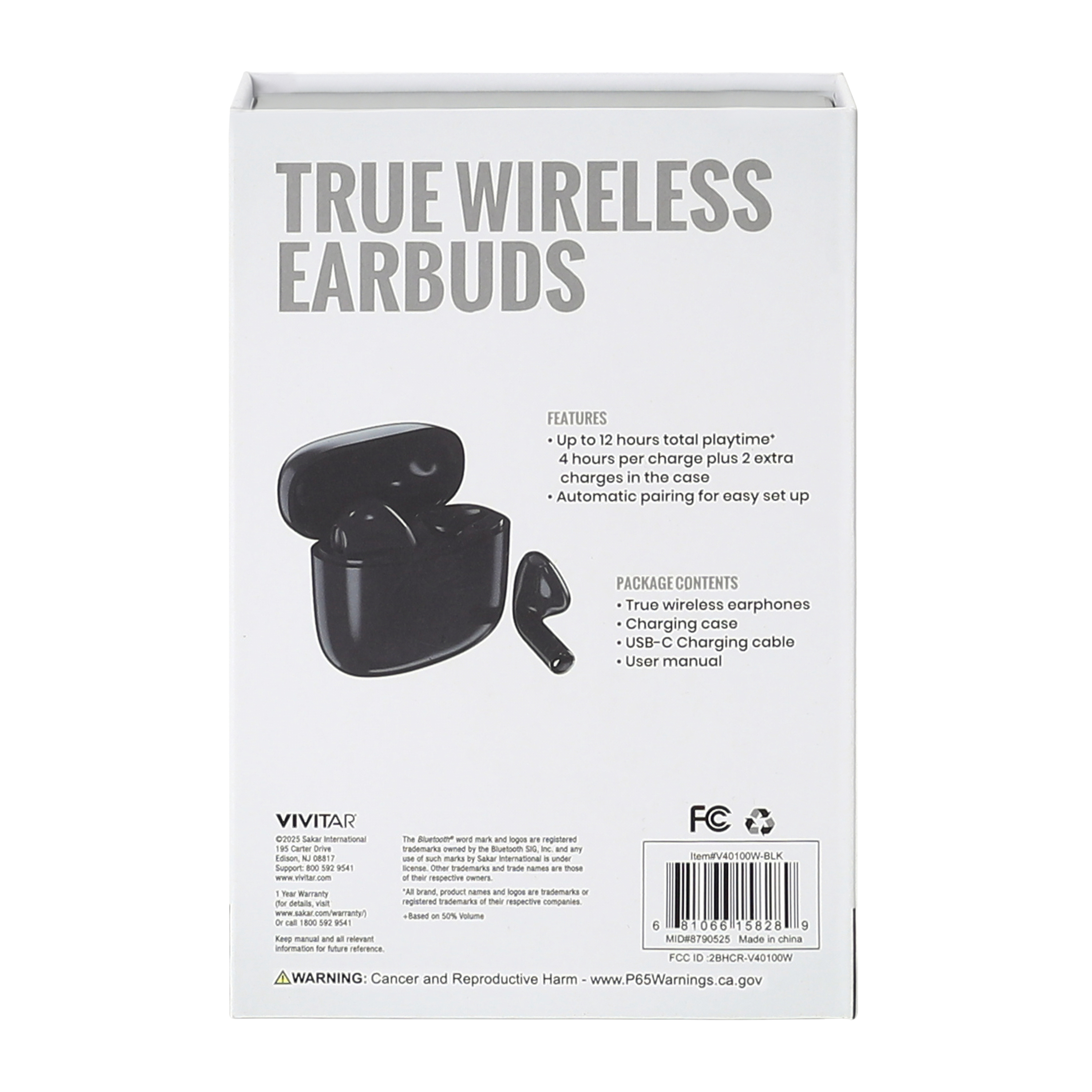Vivitar True Wireless Earbuds