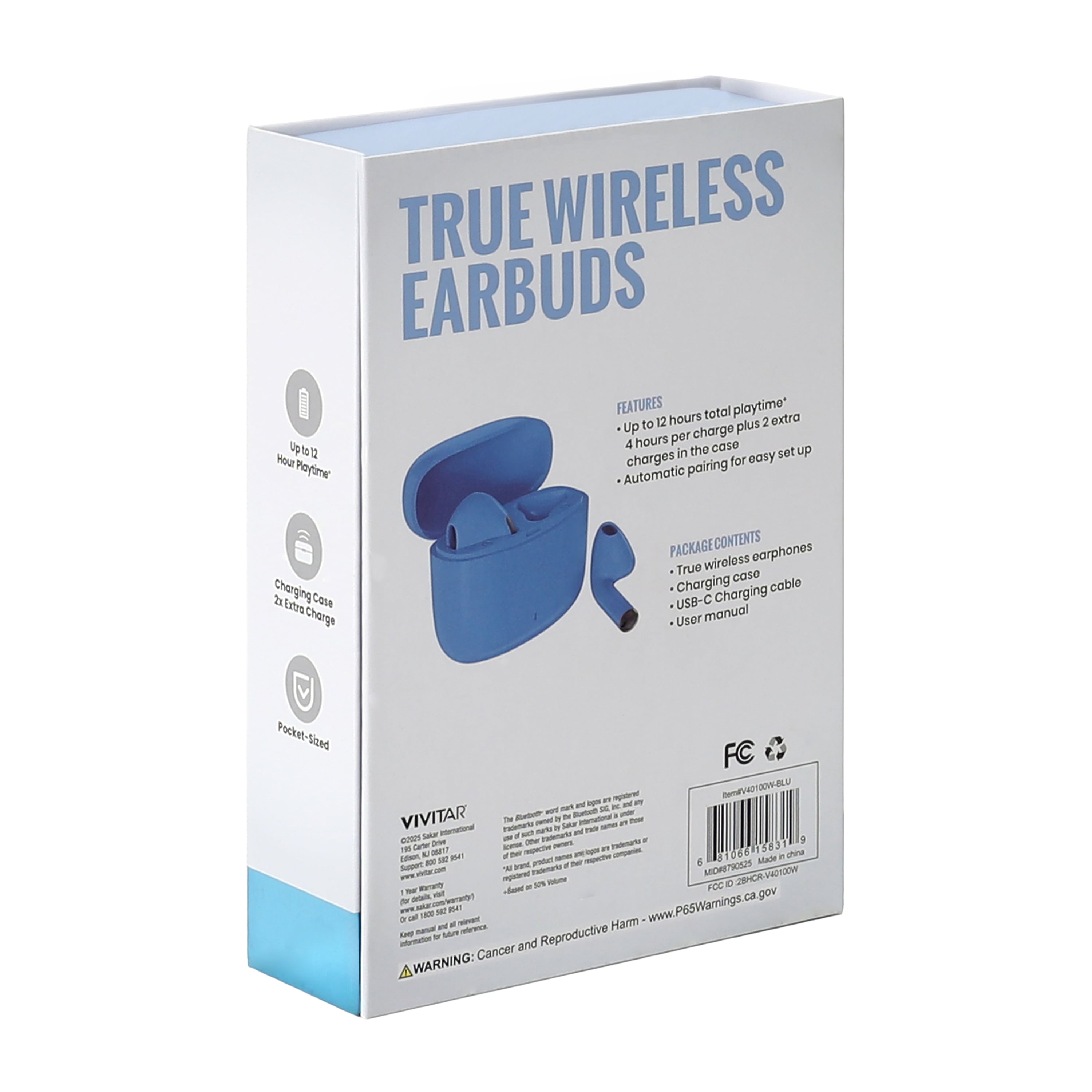Vivitar True Wireless Earbuds
