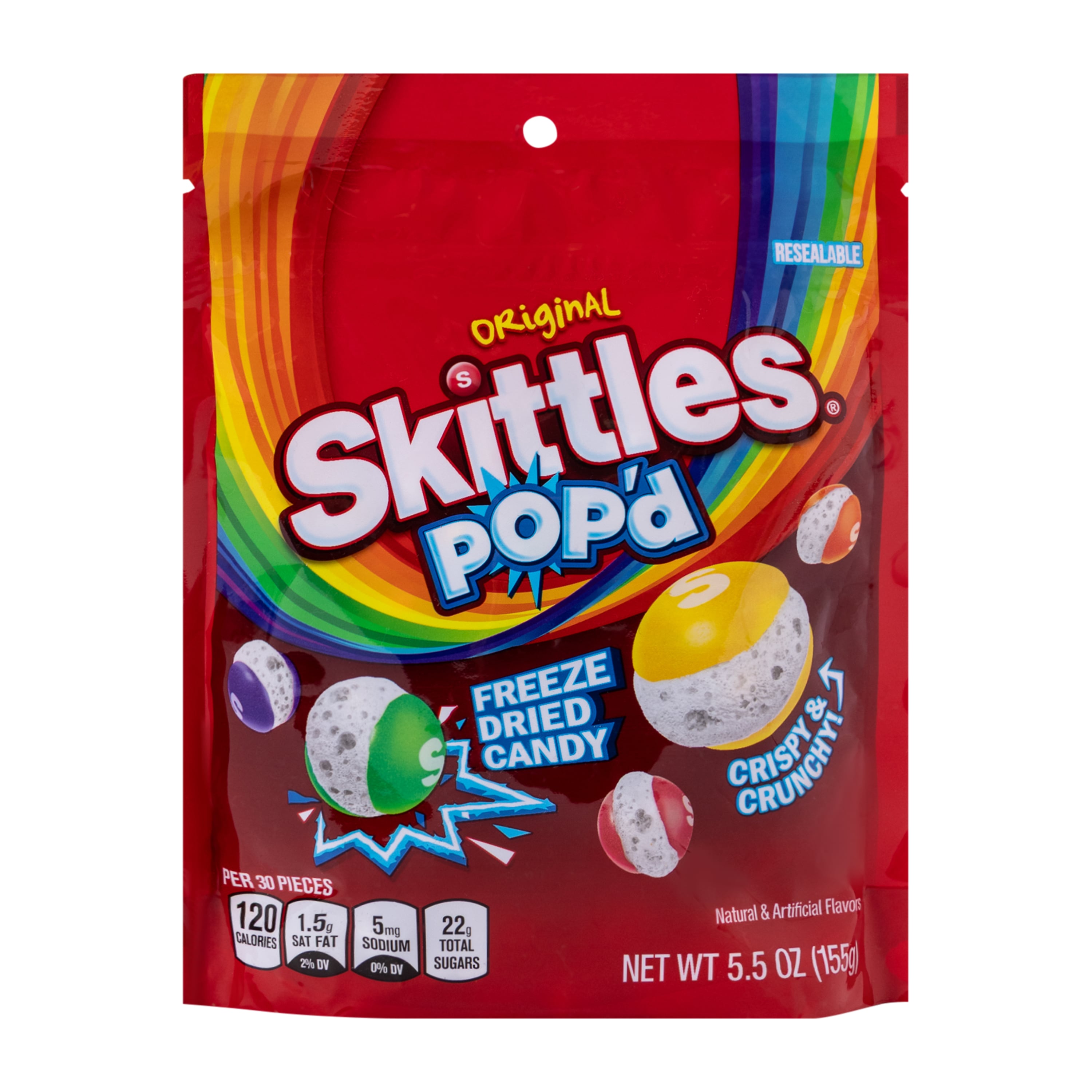 Skittles Popd Deshidratados: El Crunch Frutal que te Encanta 5.5oz 2