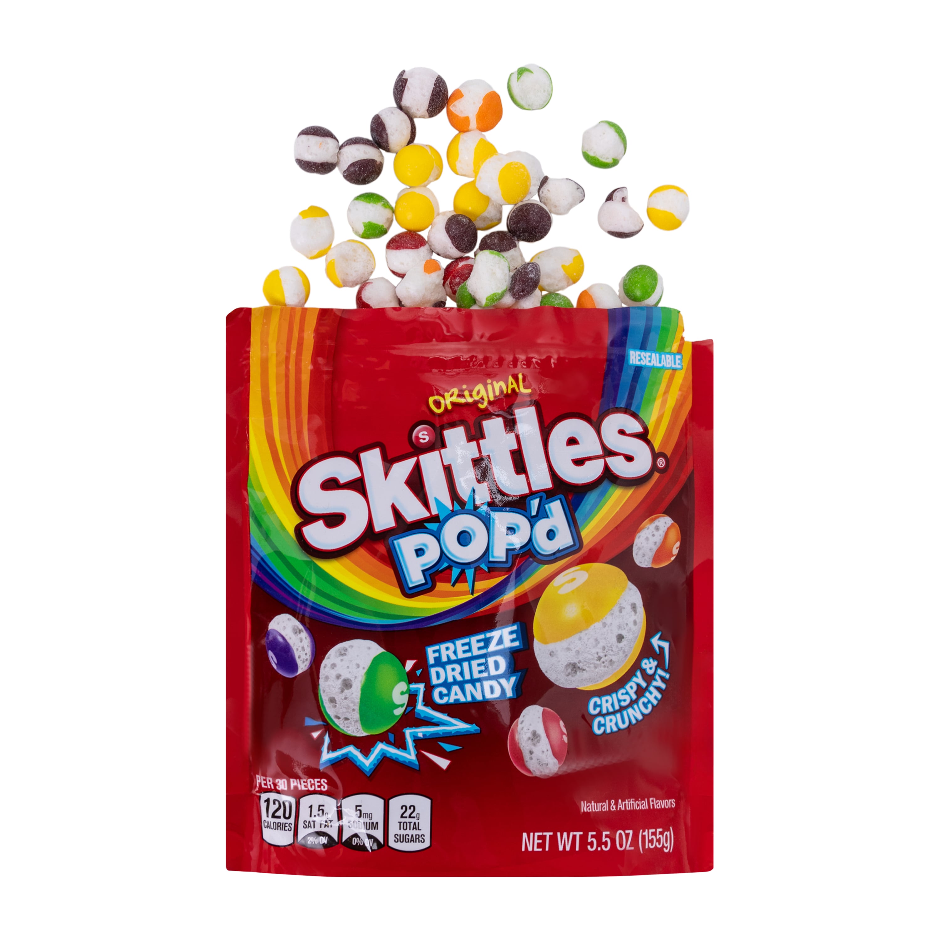 Skittles Popd Deshidratados: El Crunch Frutal que te Encanta 5.5oz 3
