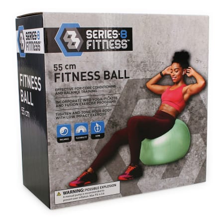 series-8 fitness™ yoga & exercise ball 55cm/21.65in | Five Below