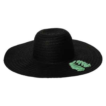 raffia woven sun hat w/ embroidery | Five Below display picture 1