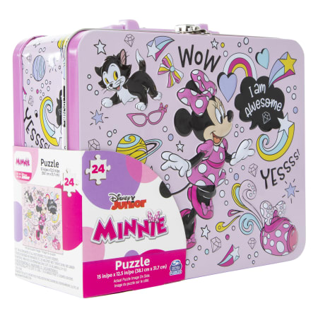 24-piece jigsaw puzzle & tin storage lunch box | Five Below