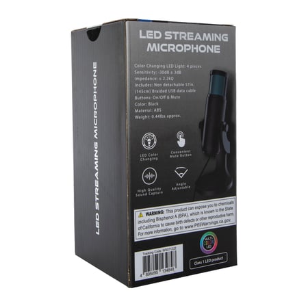 multi-color LED streaming USB microphone | Five Below