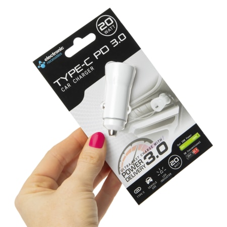 20W USB-C PD 3.0 Ultra Fast Car Charger