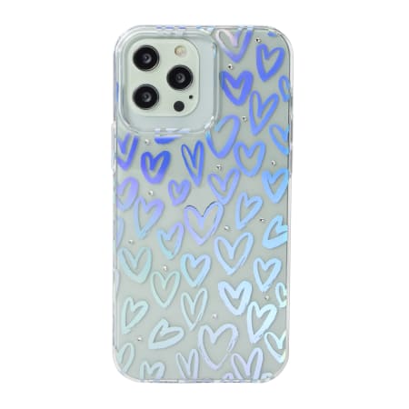 iPhone 14 Pro Max/14 Max crystal phone case - hearts | Five Below iPhone 14 Pro Max/14 Max crystal phone case - hearts | Five Below