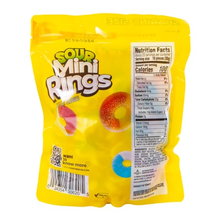 Mini Syrup Rings candy break sour mini rings 24oz | Five Below
