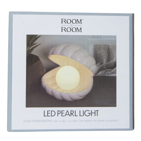 ceramic seashell with pearl accent lamp | Five Below