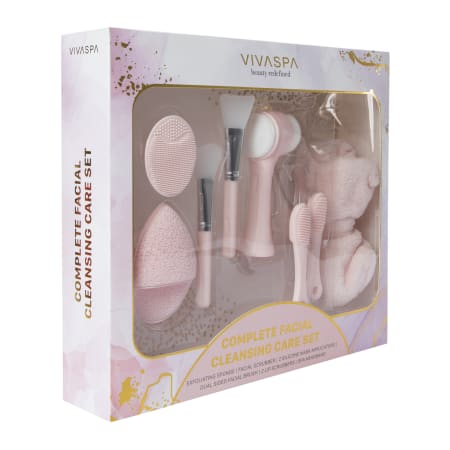 vivaspa complete facial cleansing care 8-piece set | Five Below