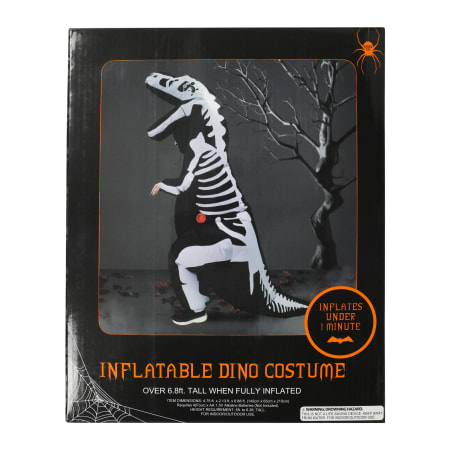 inflatable dinosaur skeleton costume 6.8ft | Five Below inflatable dinosaur skeleton costume 6.8ft | Five Below