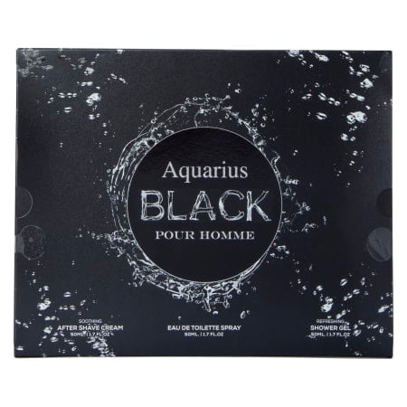 aquarius black pour homme 3-piece set | Five Below