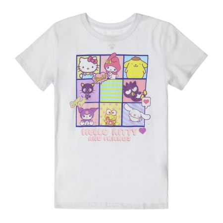Hello Kitty And Friends® Grid Graphic Tee | Five Below
