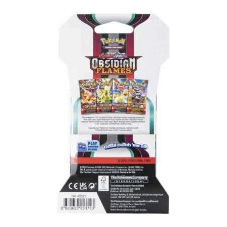 Pokemon TCG: Scarlet & Violet Obsidian Flames Booster Pack | Five Below Pokemon TCG: Scarlet & Violet Obsidian Flames Booster Pack | Five Below