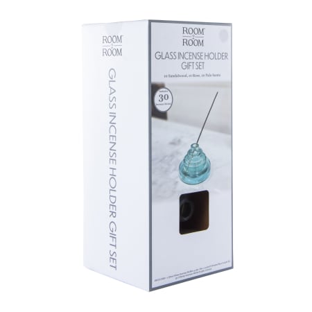 Round Glass Incense Holder Gift Set With 30 Incense Sticks | Five