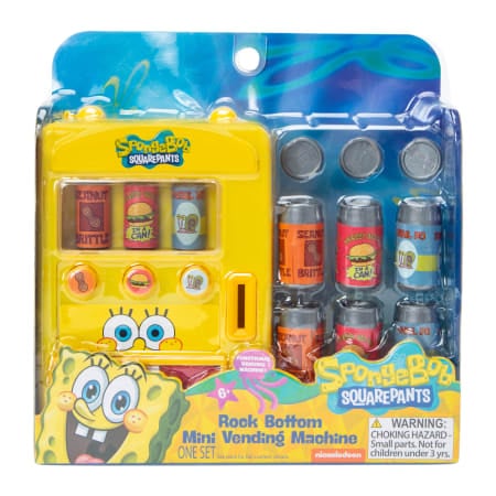 SpongeBob SquarePants™ Mini Rock Bottom Vending Machine Set | Five