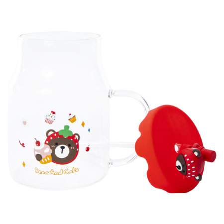 Kawaii Glass Drink Tumbler With Lid 26.4oz | Five Below