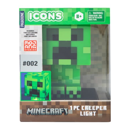 Minecraft Green Creeper Light - Lamps for Gamers - Paladone